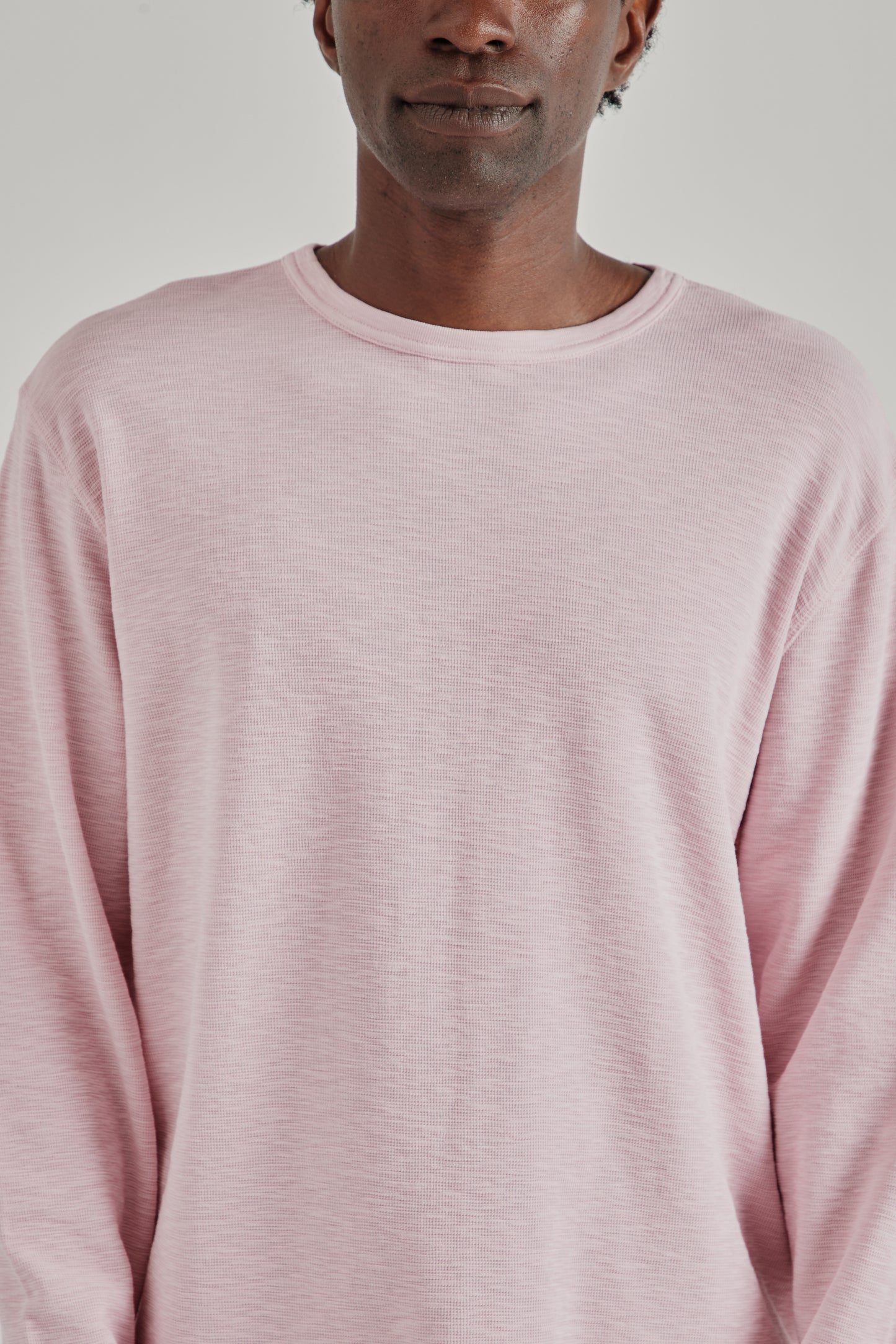 Longsleeve Waffle Tee - Pink