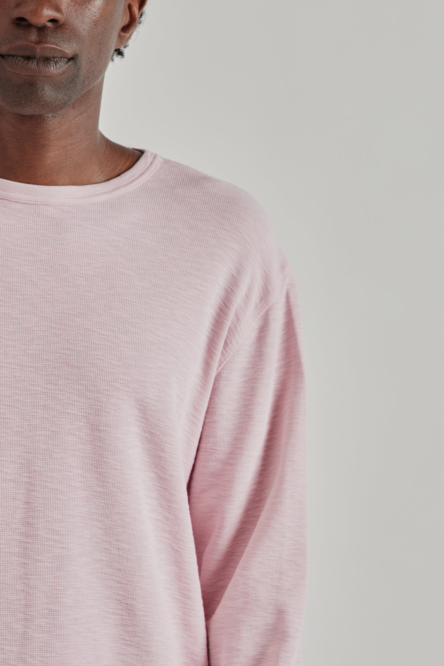 Longsleeve Waffle Tee - Pink