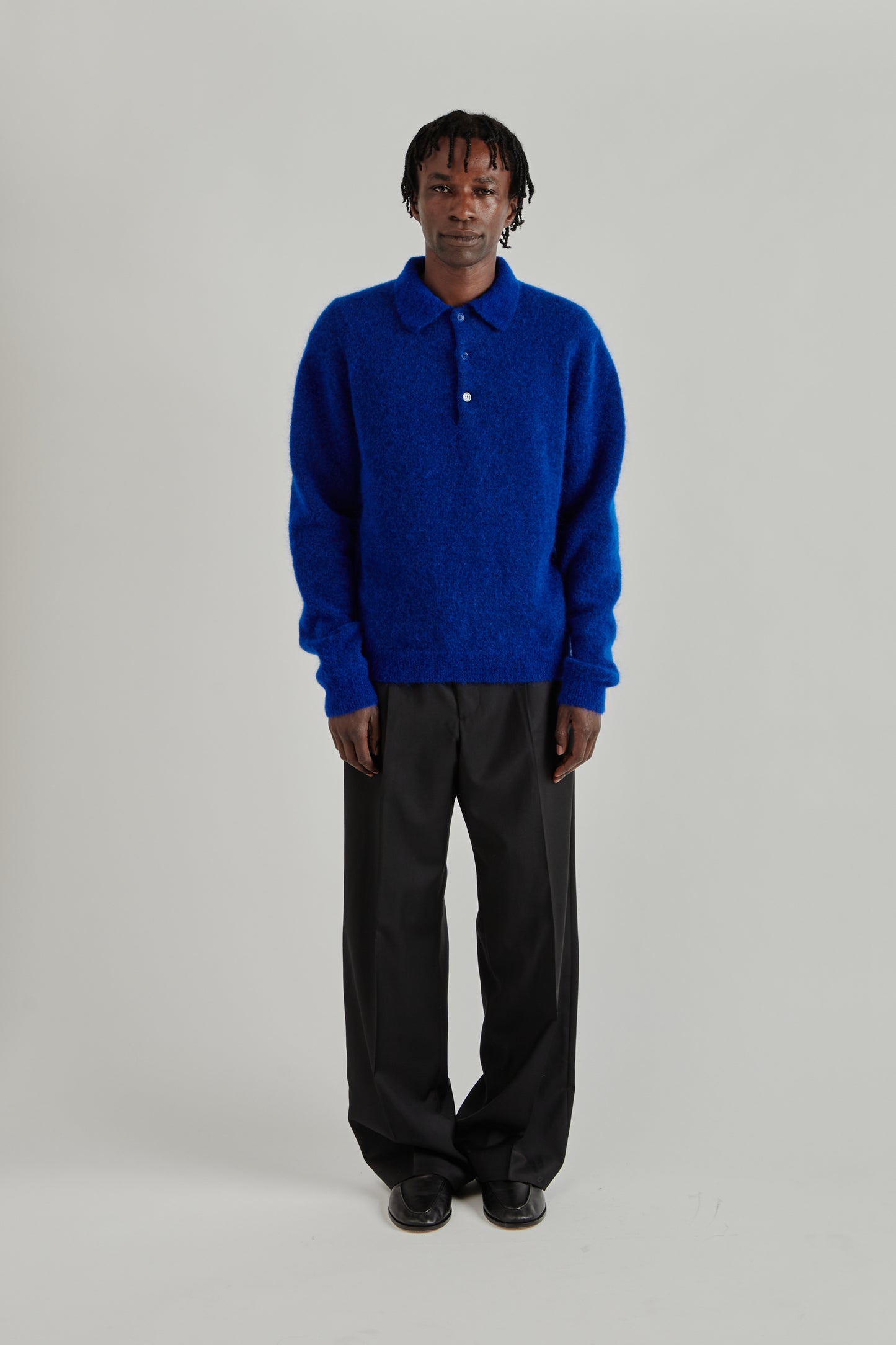 Mohair Polo - Klein Blue