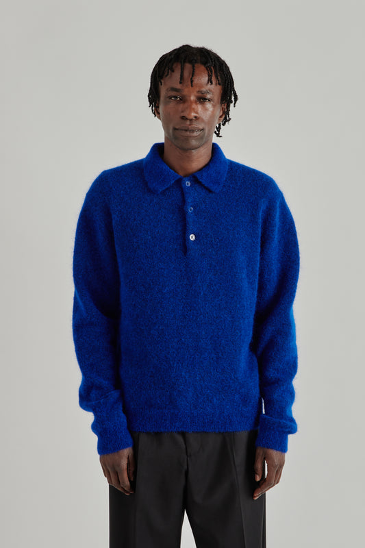 Sunflower FW26 Mohair Polo Klein Blue163
