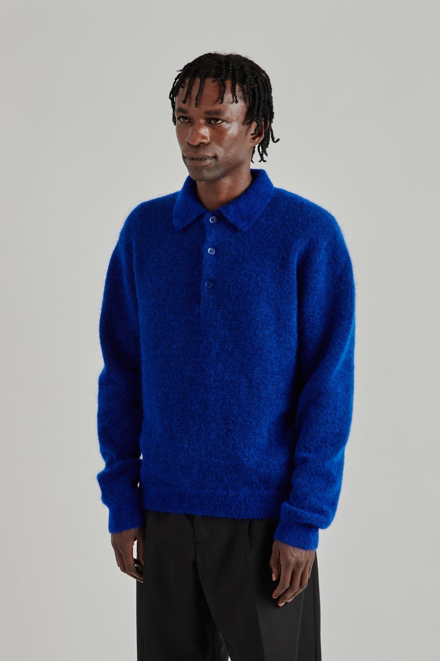 Mohair Polo - Klein Blue