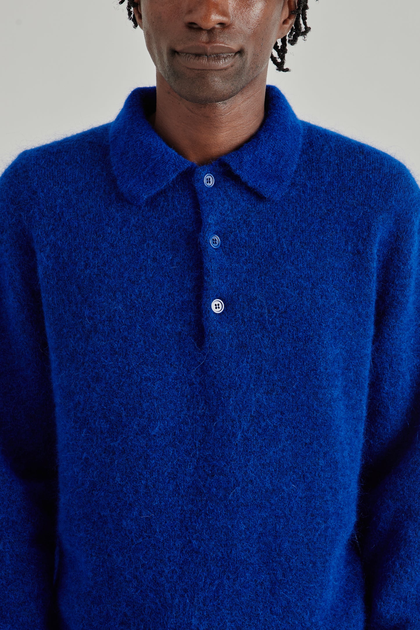 Mohair Polo - Klein Blue