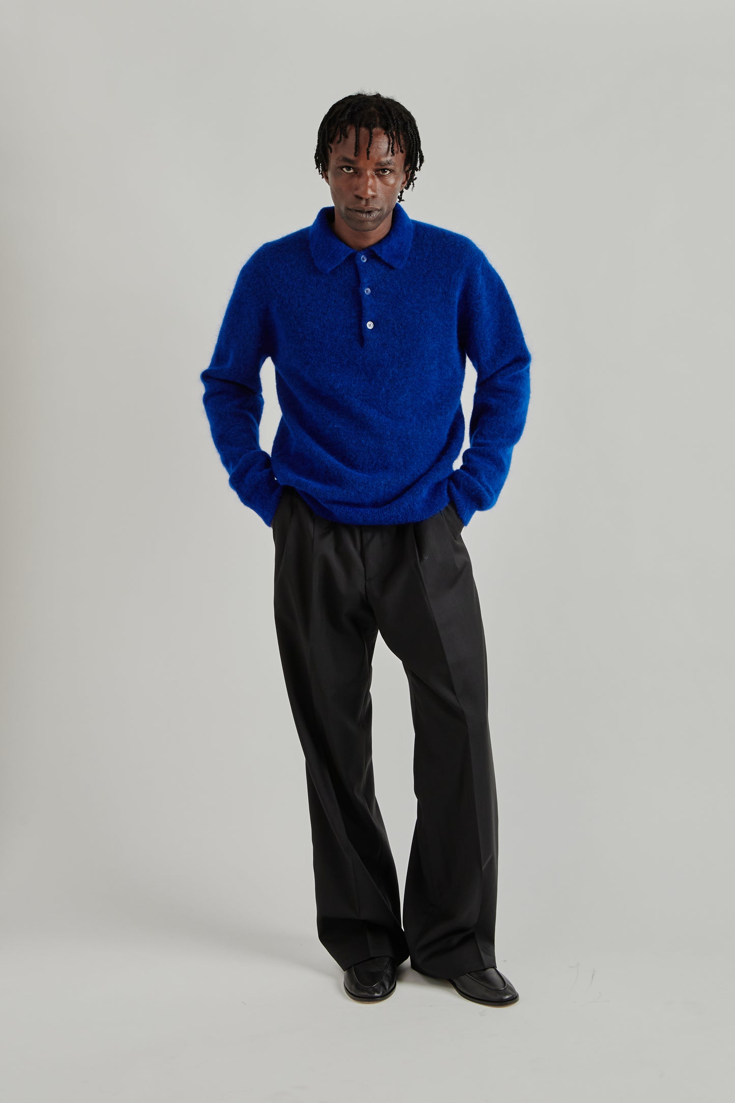 Mohair Polo - Klein Blue