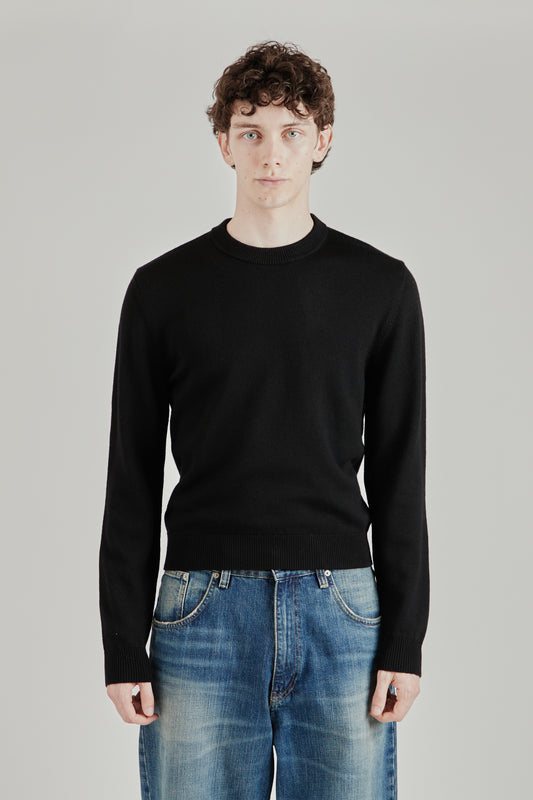 Moon Merino Cropped - Black