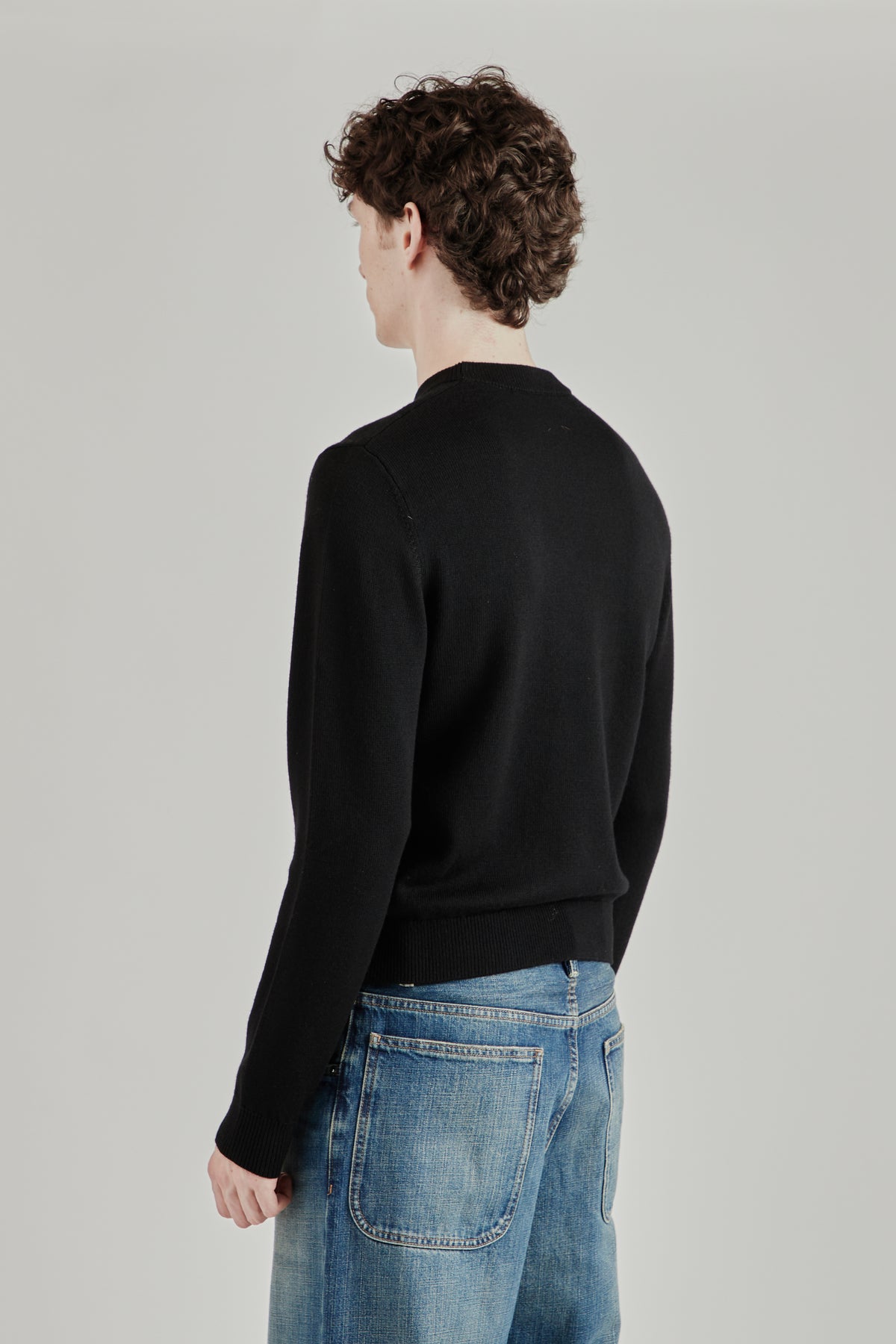 Moon Merino Cropped - Black