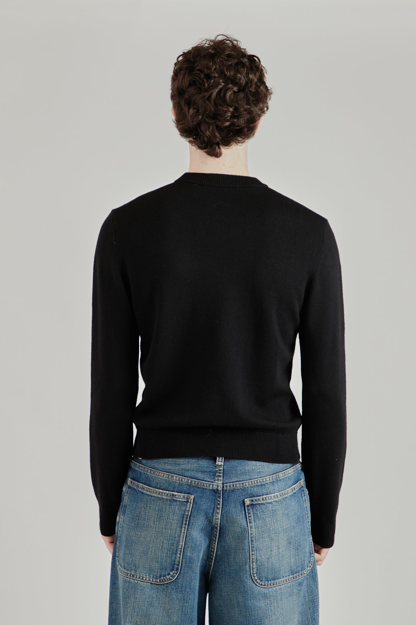 Moon Merino Cropped - Black
