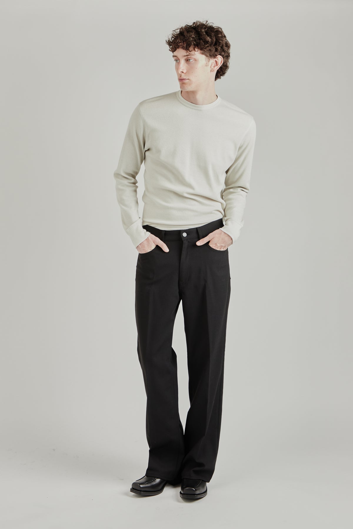Relaxed Boot Wool - Black