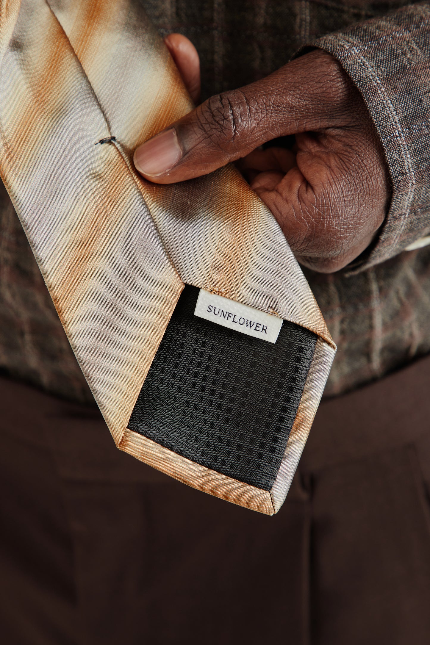 Silk Tie - Beige
