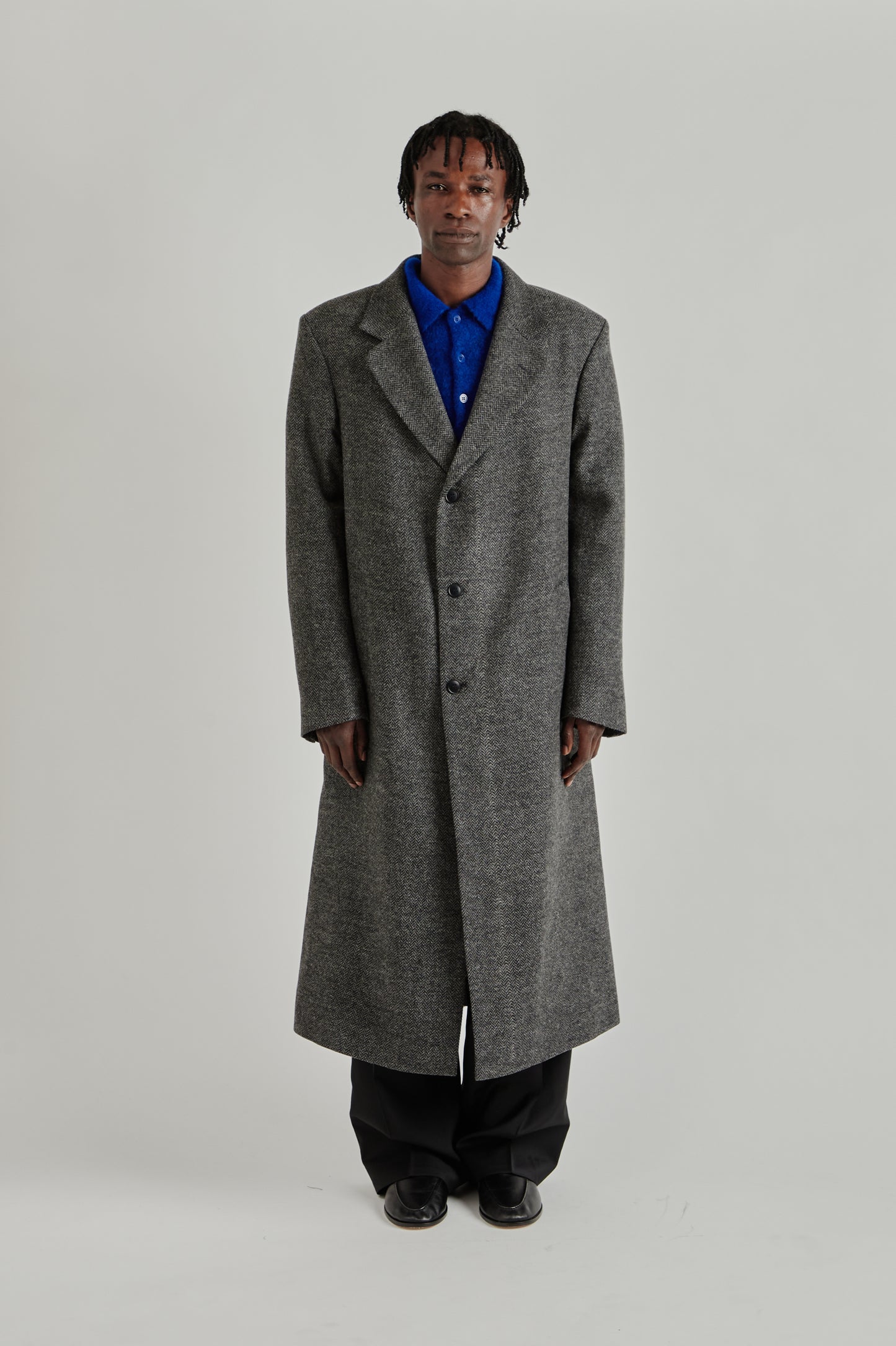 Single Breasted Coat - Antracite