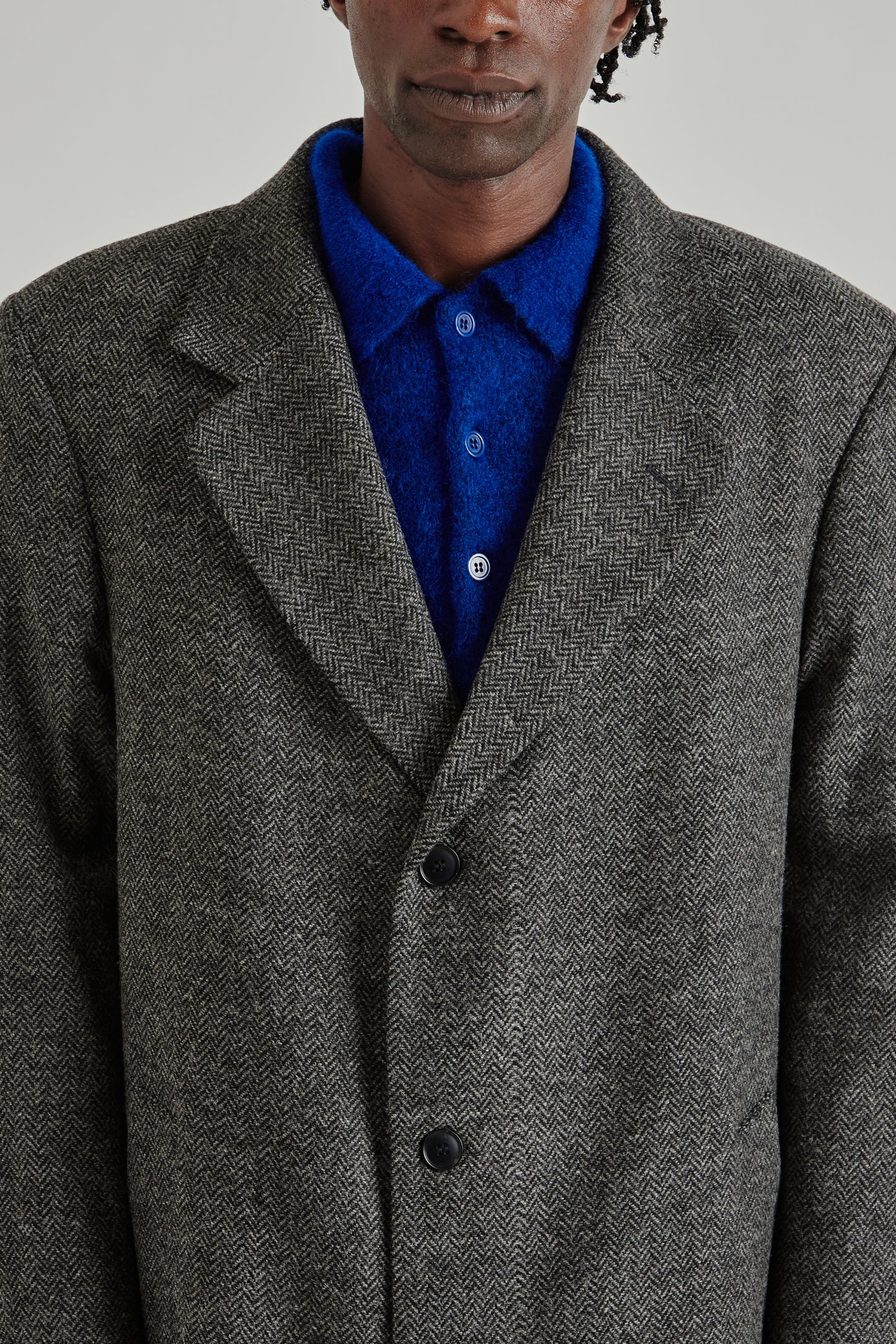 Single Breasted Coat - Antracite