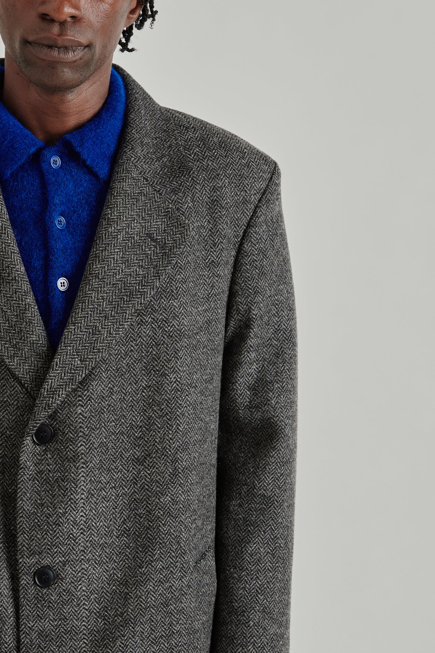 Single Breasted Coat - Antracite