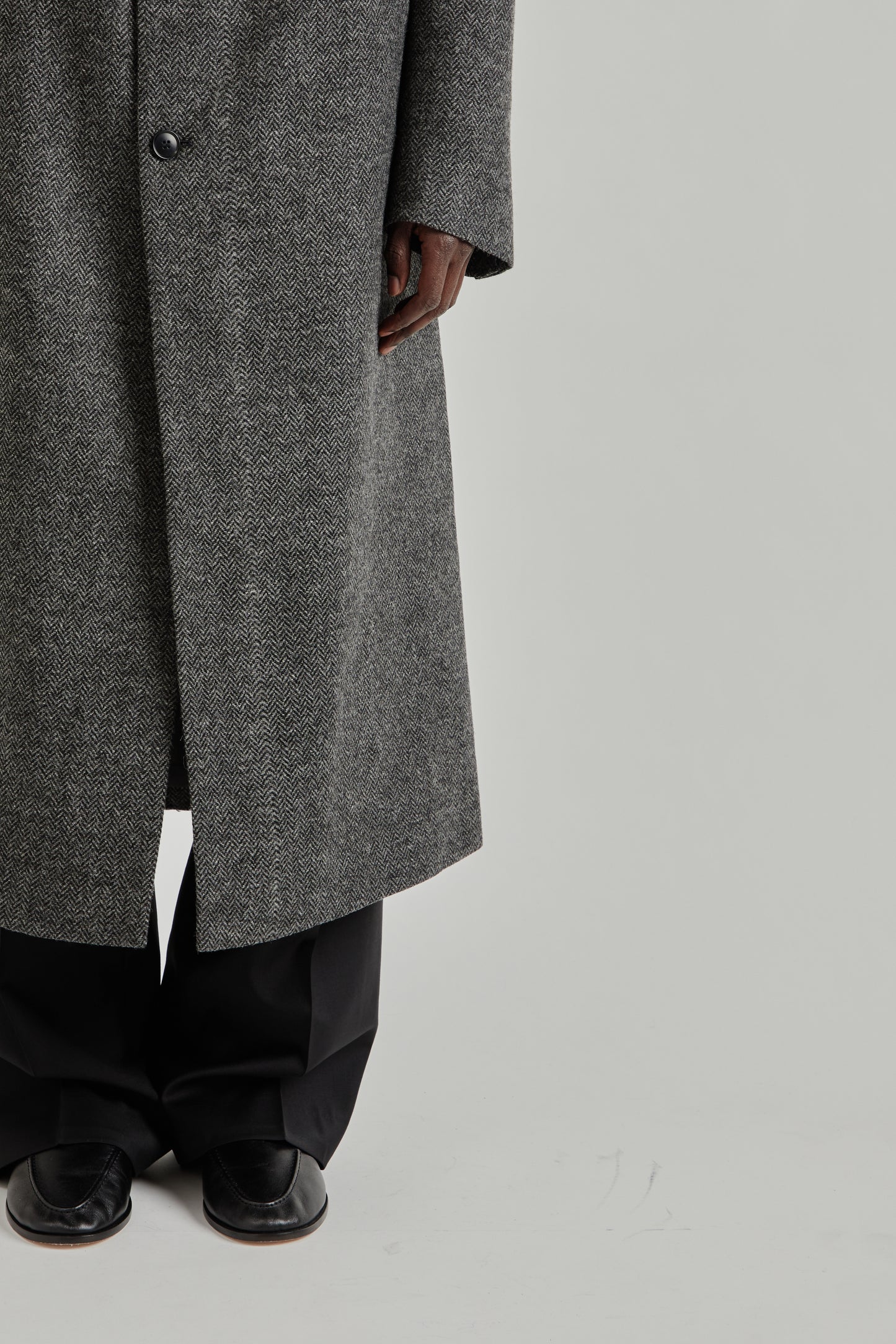 Single Breasted Coat - Antracite