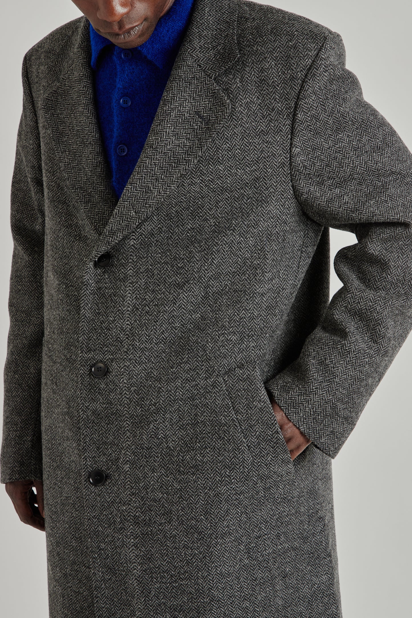 Single Breasted Coat - Antracite