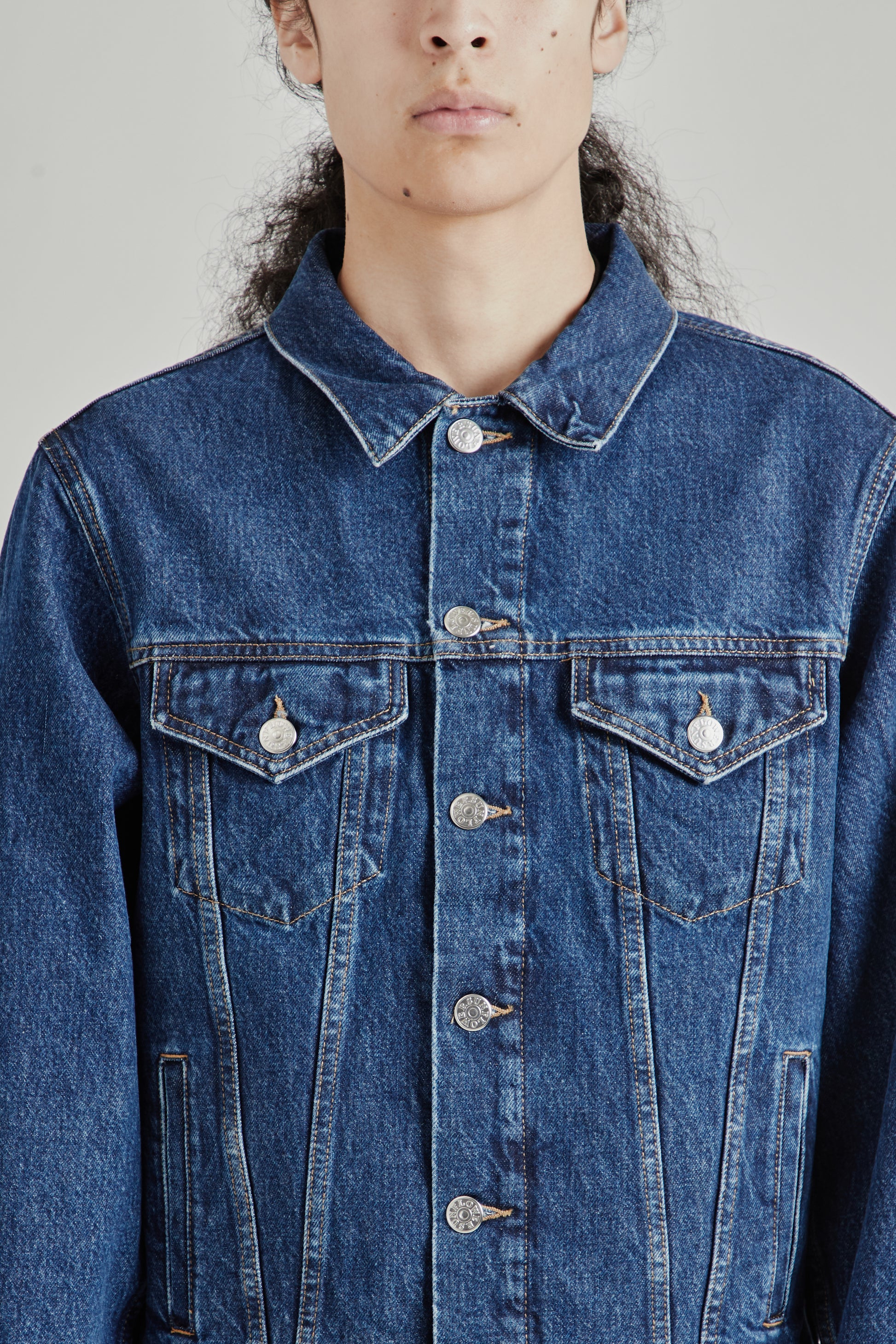 Sunflower FW26 Trucker Denim Jacket Blue Wash2000
