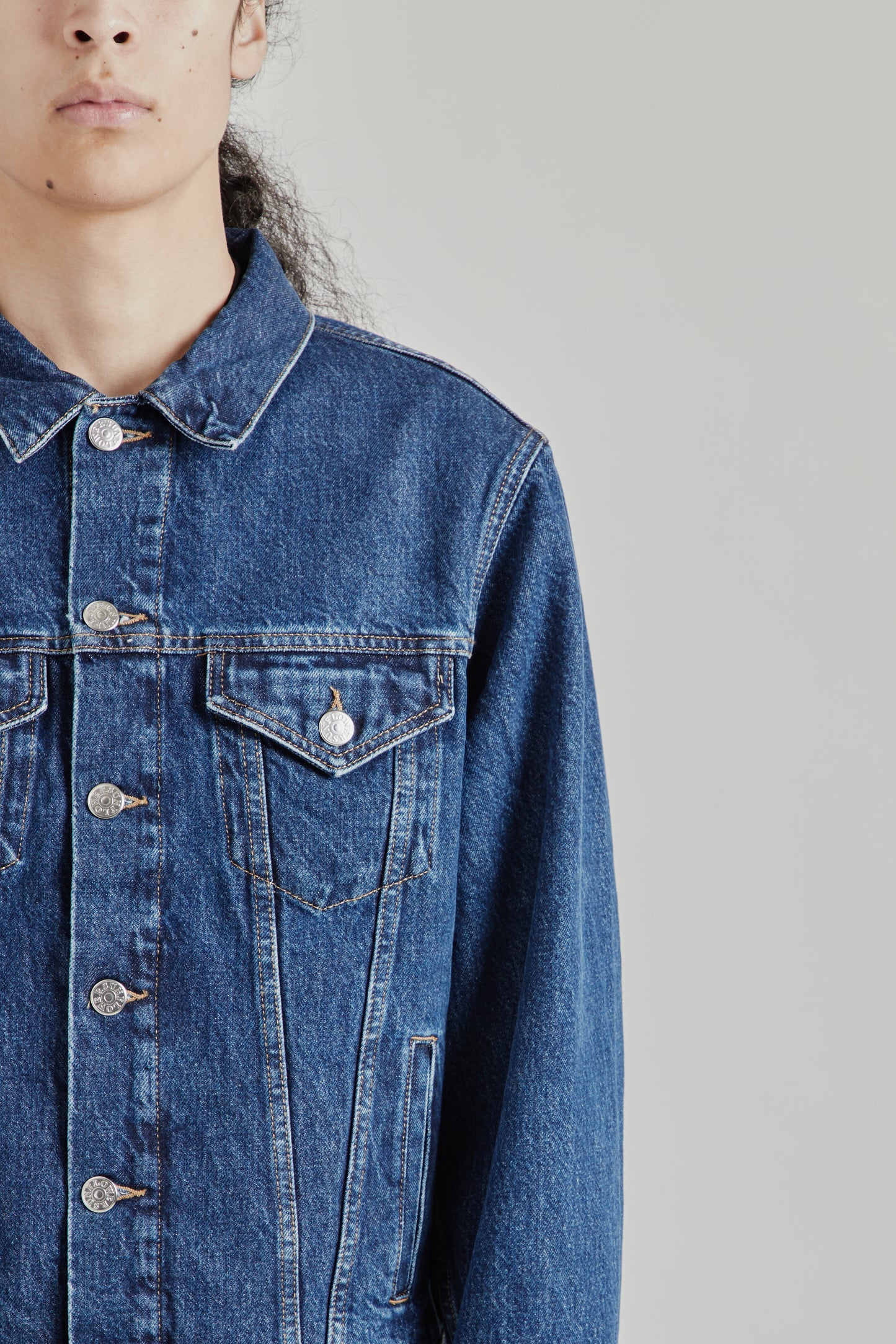 Sunflower FW26 Trucker Denim Jacket Blue Wash2001