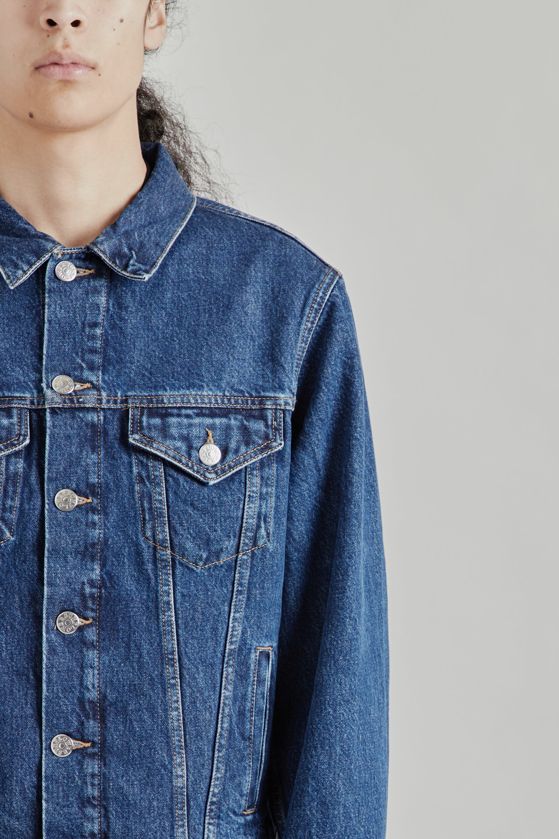 Sunflower FW26 Trucker Denim Jacket Blue Wash2001