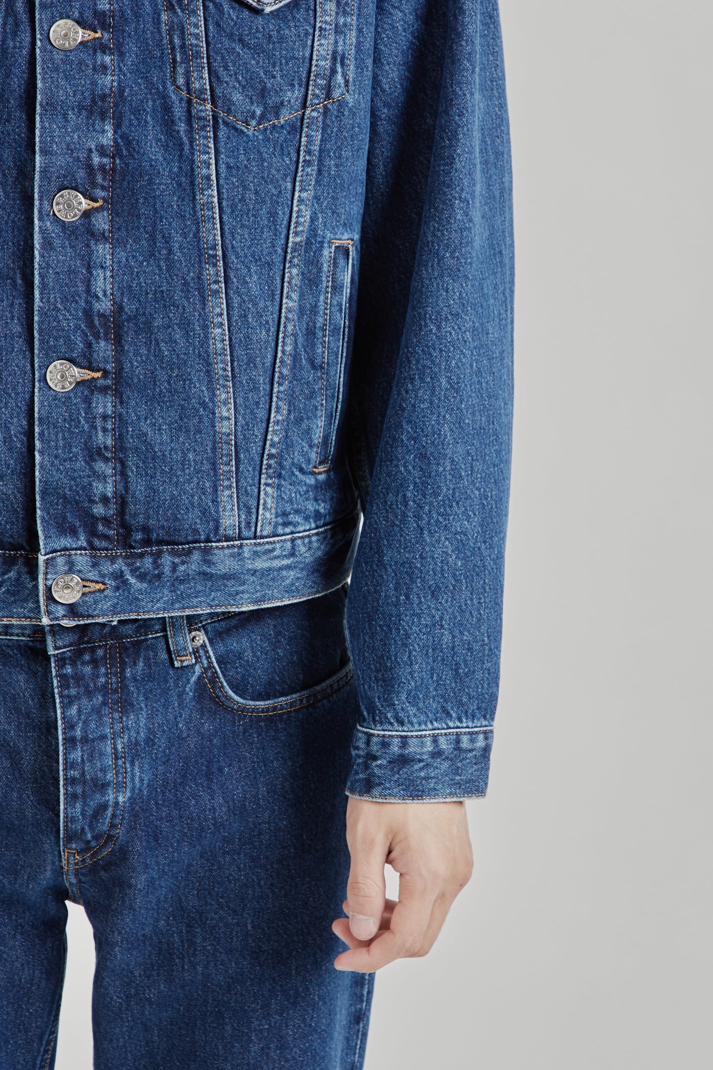Sunflower FW26 Trucker Denim Jacket Blue Wash2002