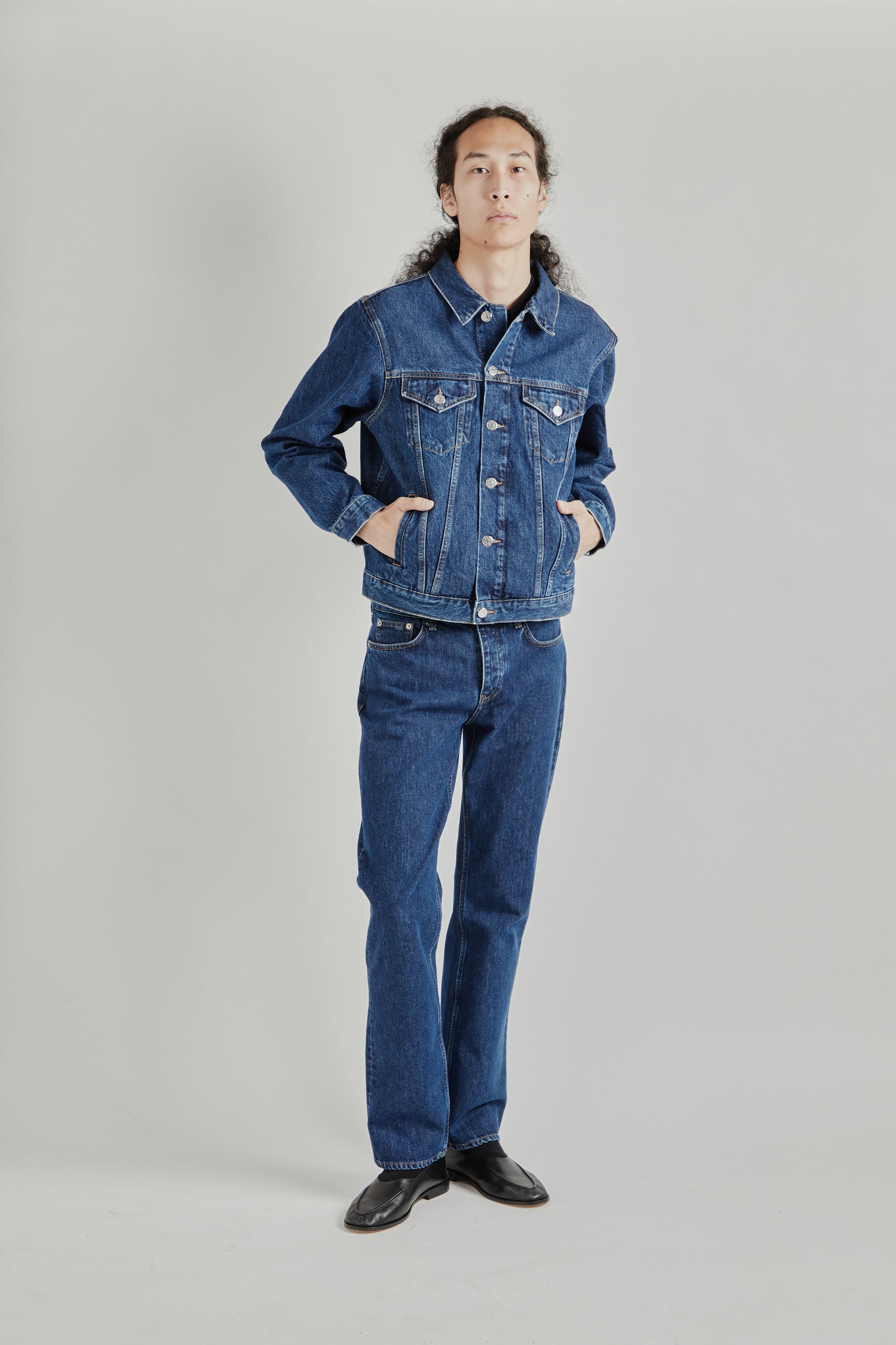 Sunflower FW26 Trucker Denim Jacket Blue Wash2004 f11462dd-f0f9-46c5-9567-3de85c8cf1f3