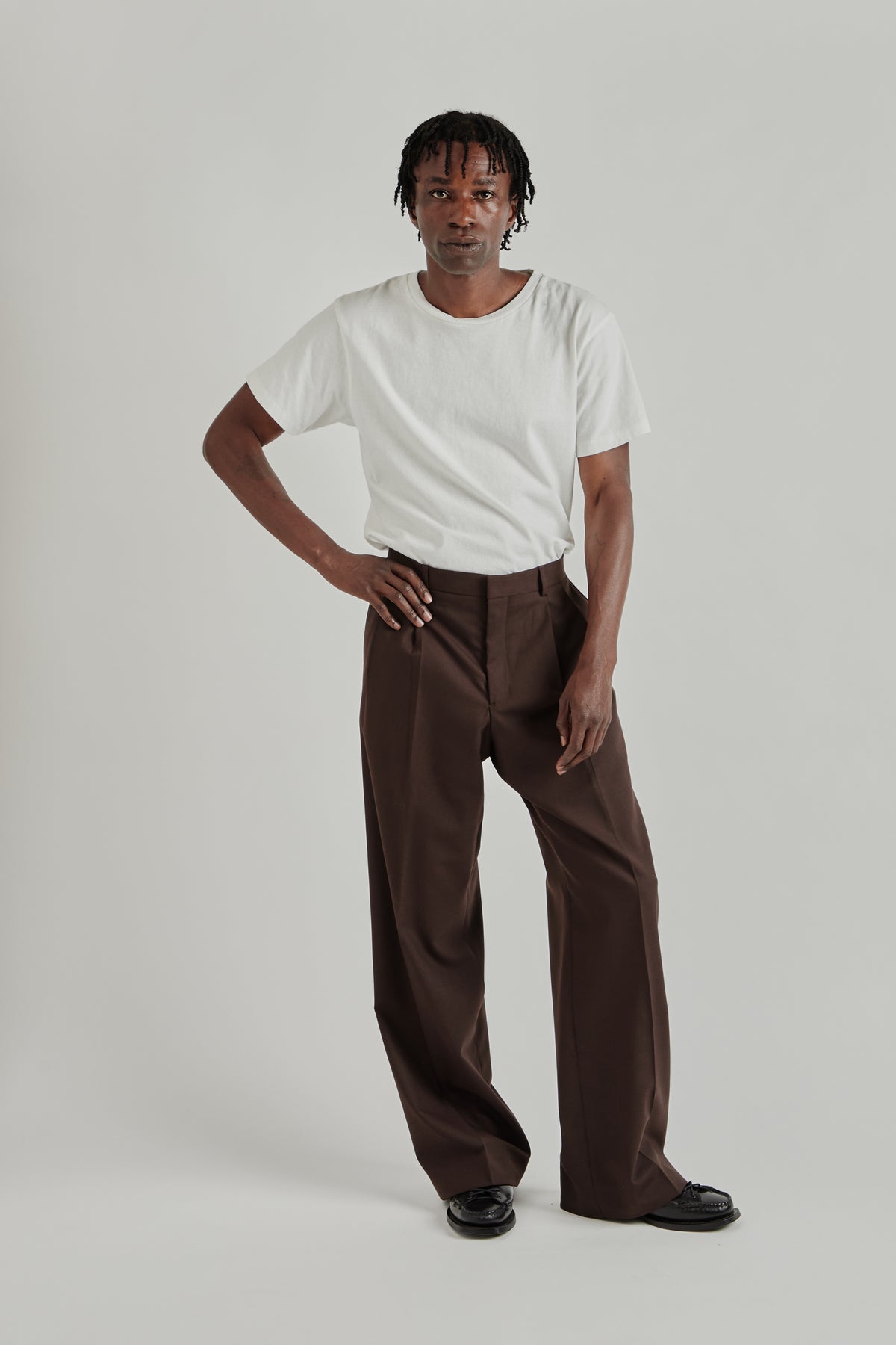 Sunflower FW26 Wide Pleated Trouser Brown40