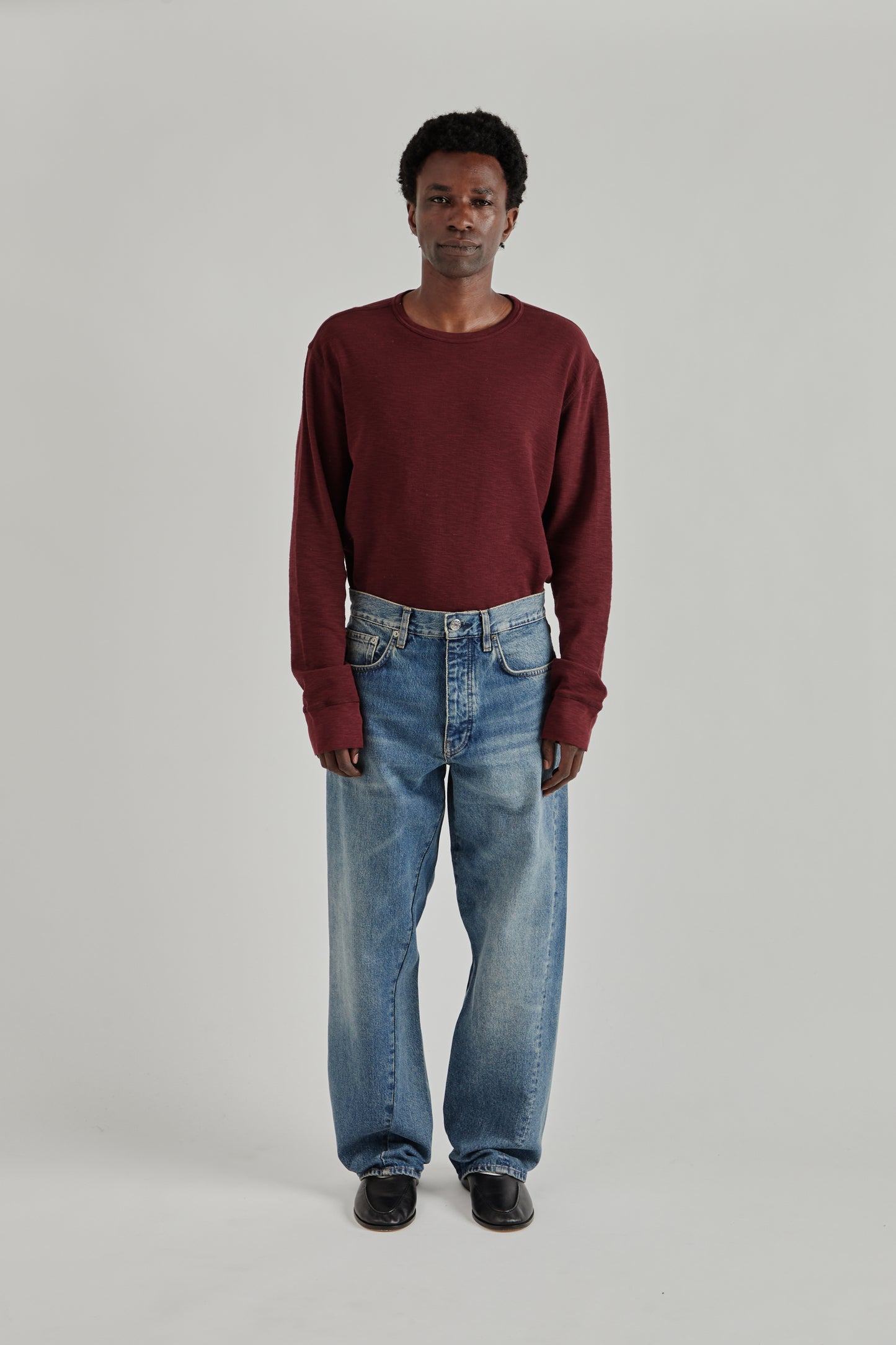 Sunflower FW26 Wide Twist Denim Dark Blue Vintage0077