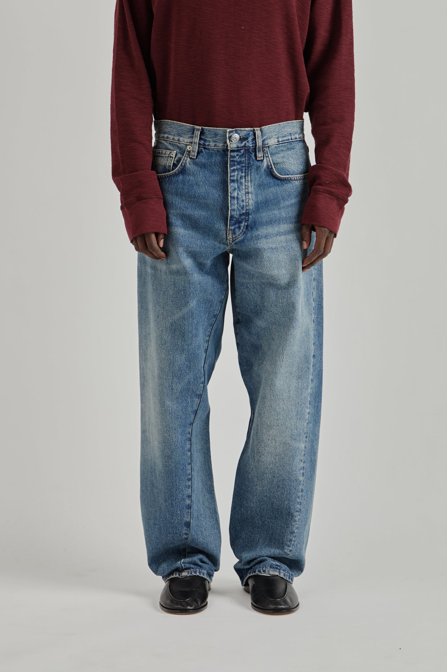 Sunflower FW26 Wide Twist Denim Dark Blue Vintage0080