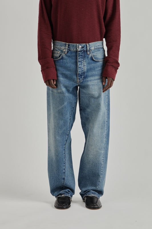 Wide Twist Denim - Dark Blue Vintage