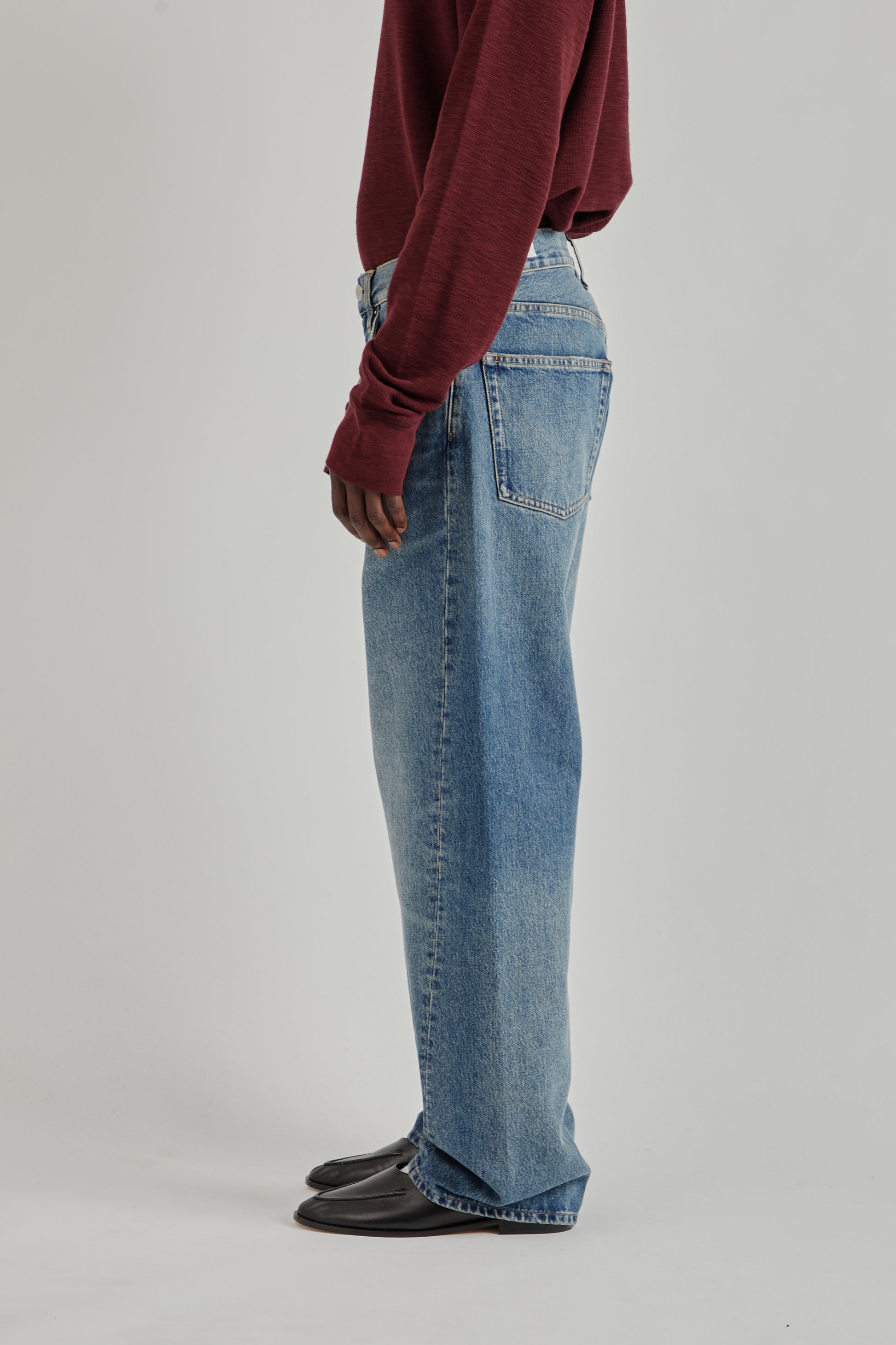 Sunflower FW26 Wide Twist Denim Dark Blue Vintage0084