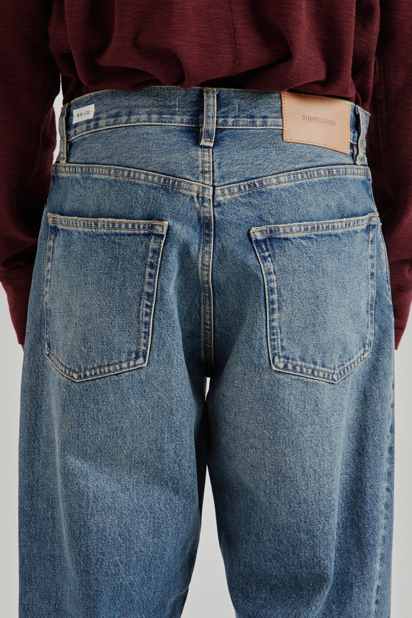 Sunflower FW26 Wide Twist Denim Dark Blue Vintage0089