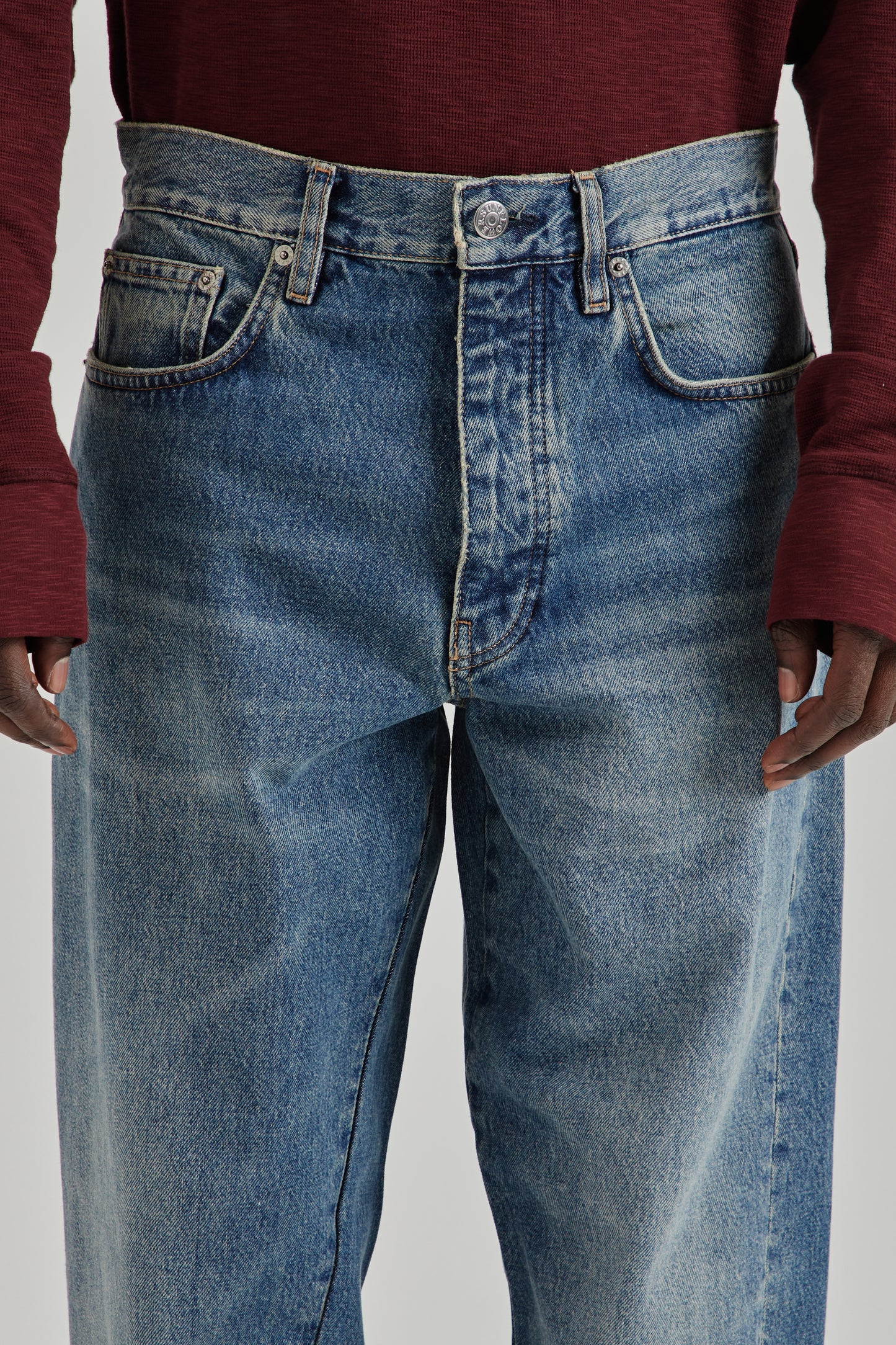 Sunflower FW26 Wide Twist Denim Dark Blue Vintage0092