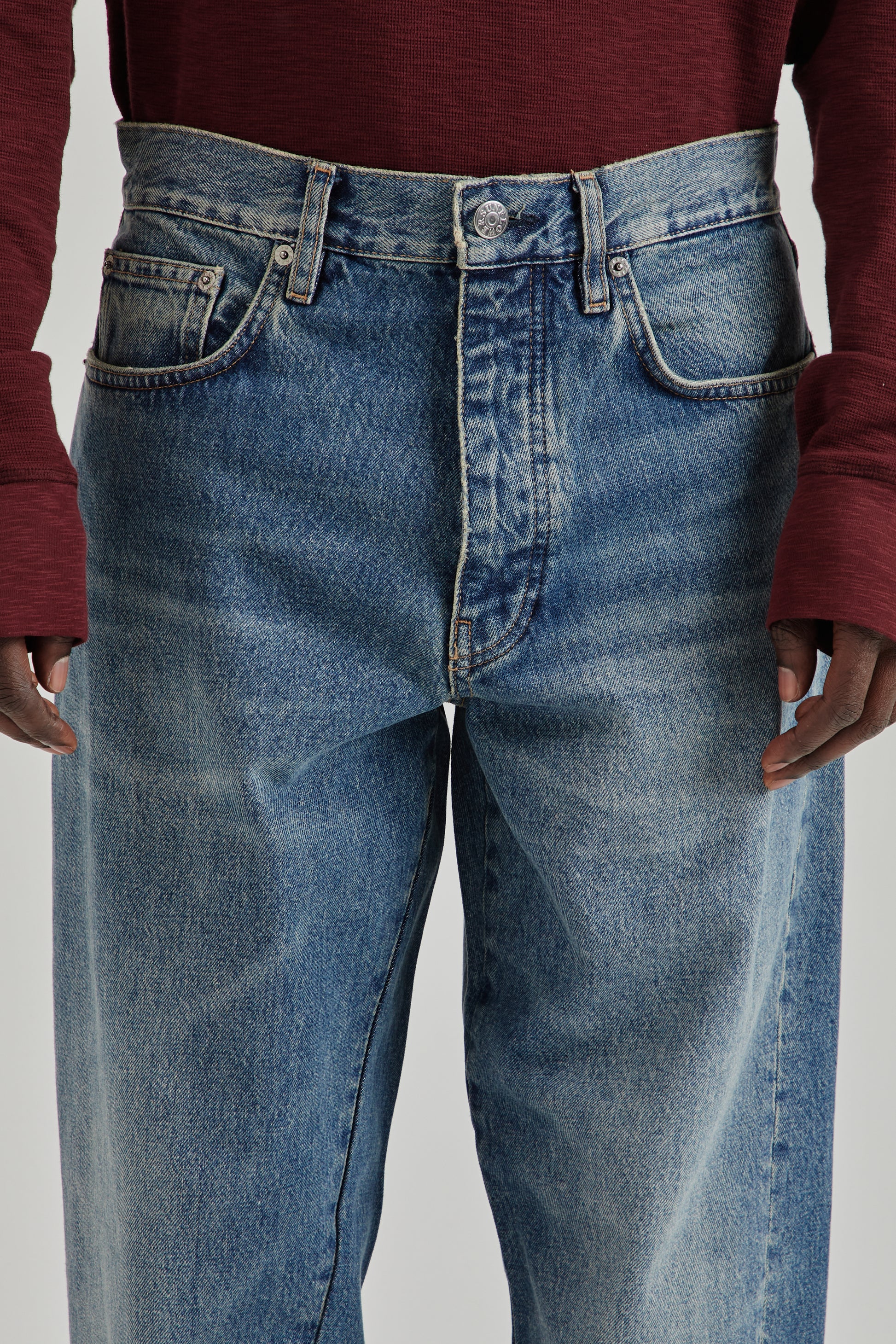 Sunflower FW26 Wide Twist Denim Dark Blue Vintage0092