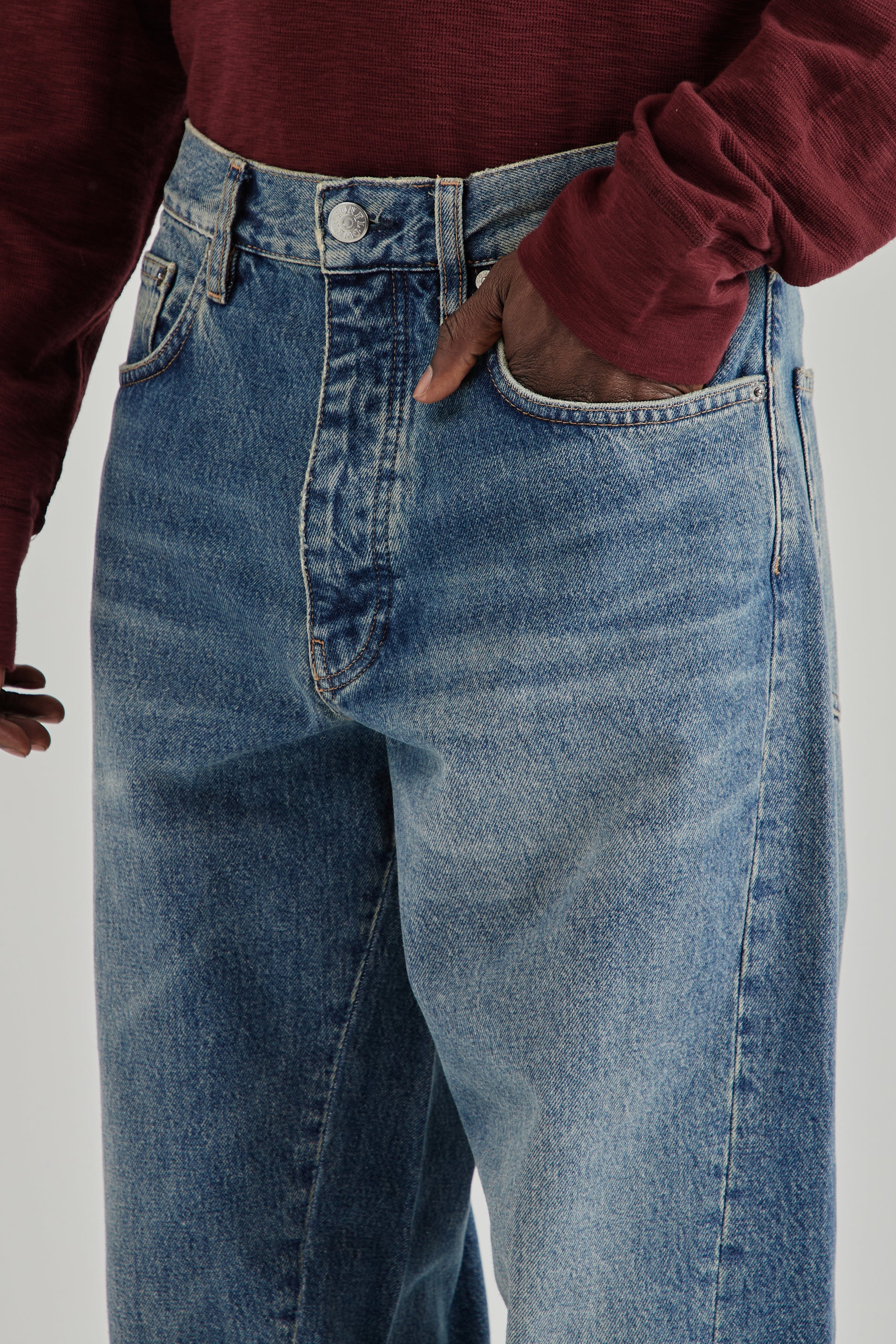 Sunflower FW26 Wide Twist Denim Dark Blue Vintage0093