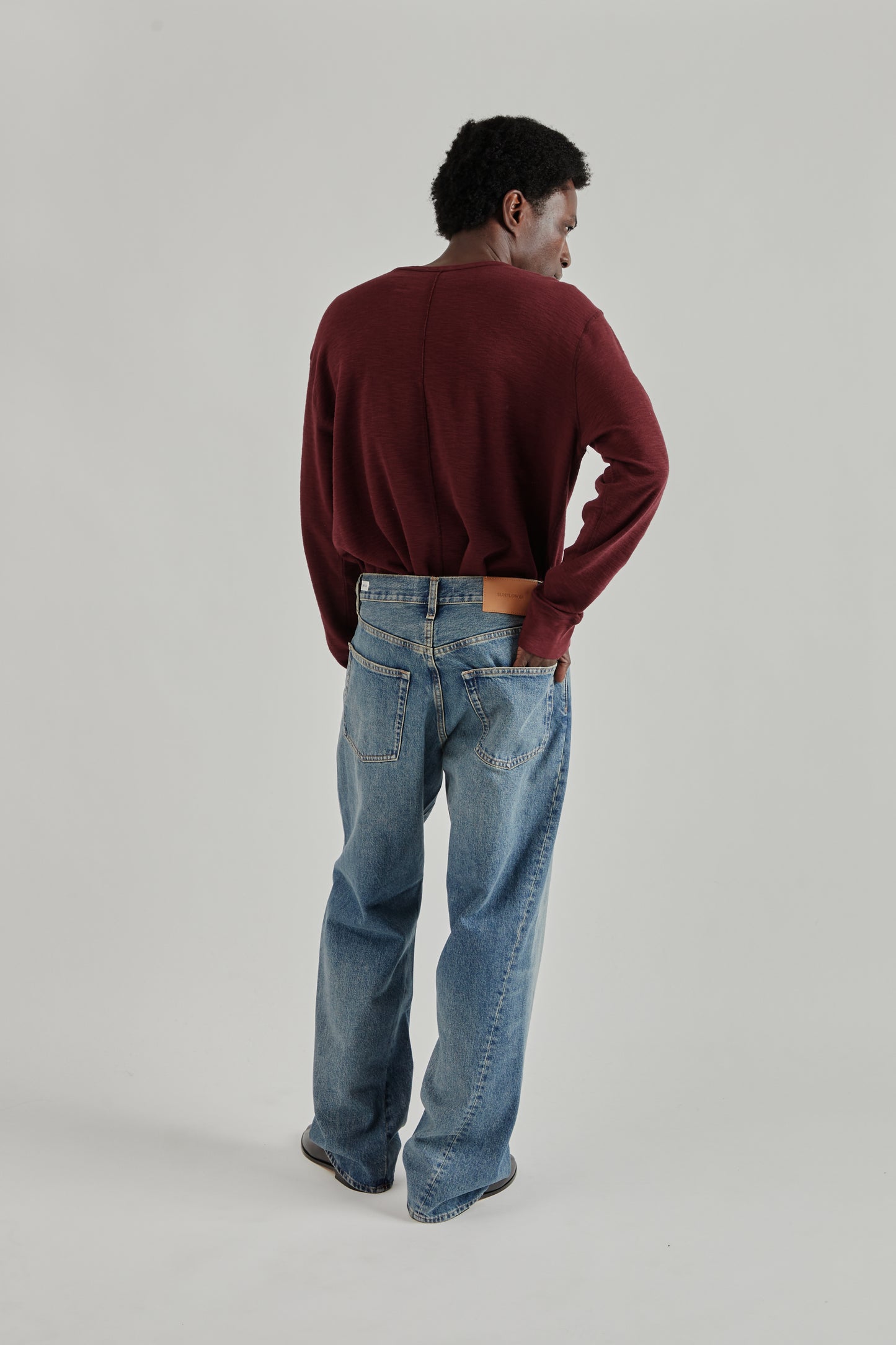 Sunflower FW26 Wide Twist Denim Dark Blue Vintage0095