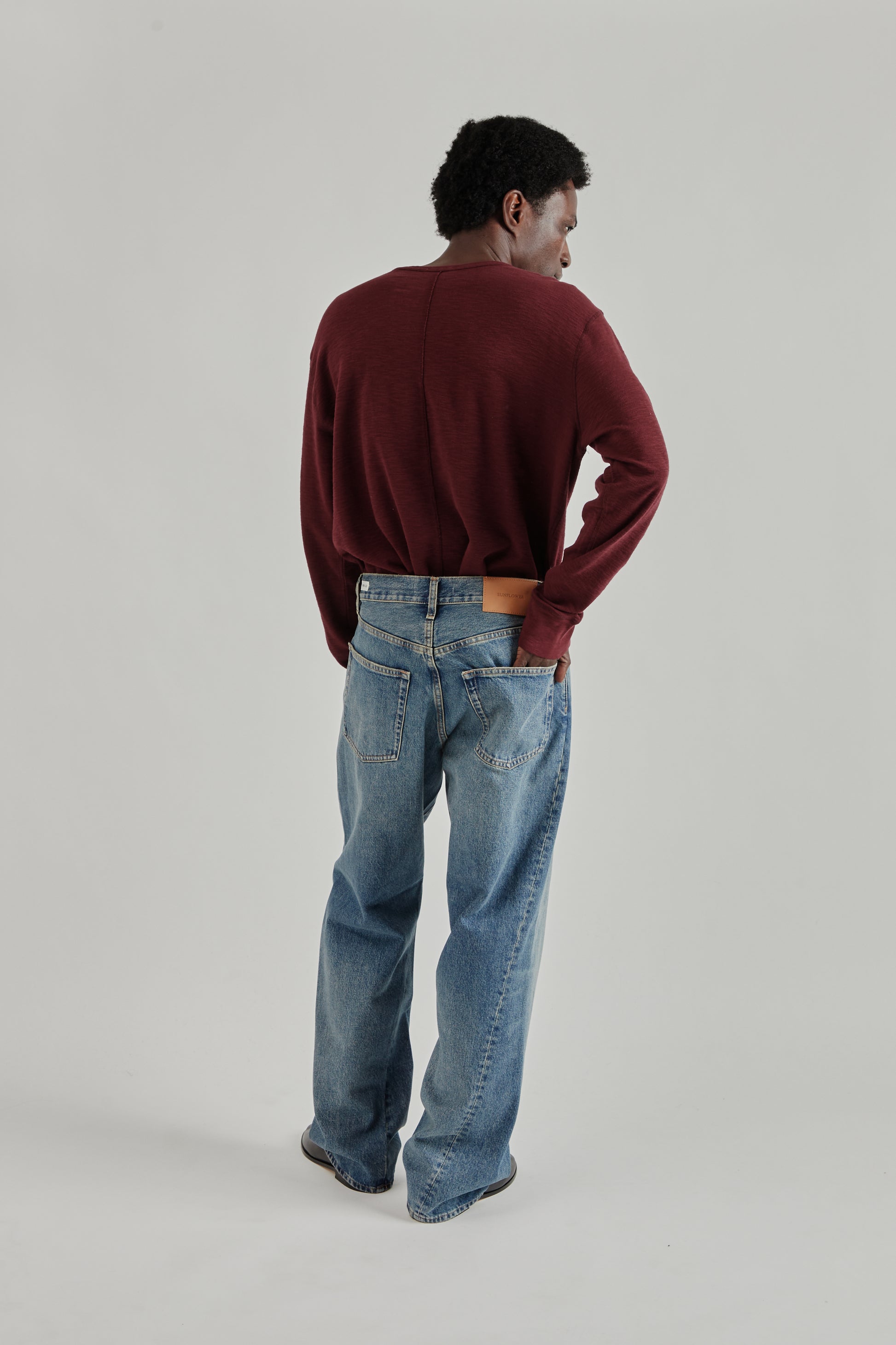 Sunflower FW26 Wide Twist Denim Dark Blue Vintage0095