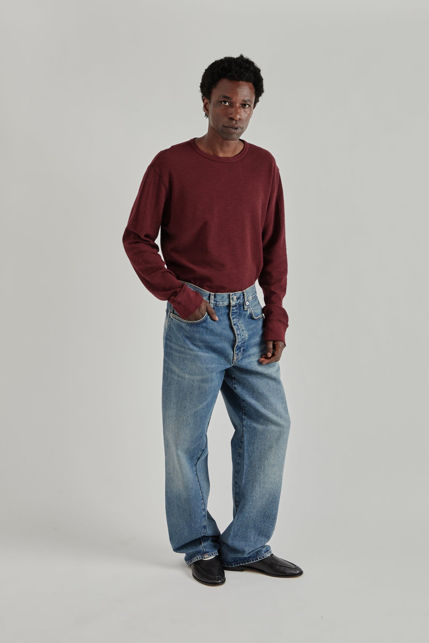 Sunflower FW26 Wide Twist Denim Dark Blue Vintage0099