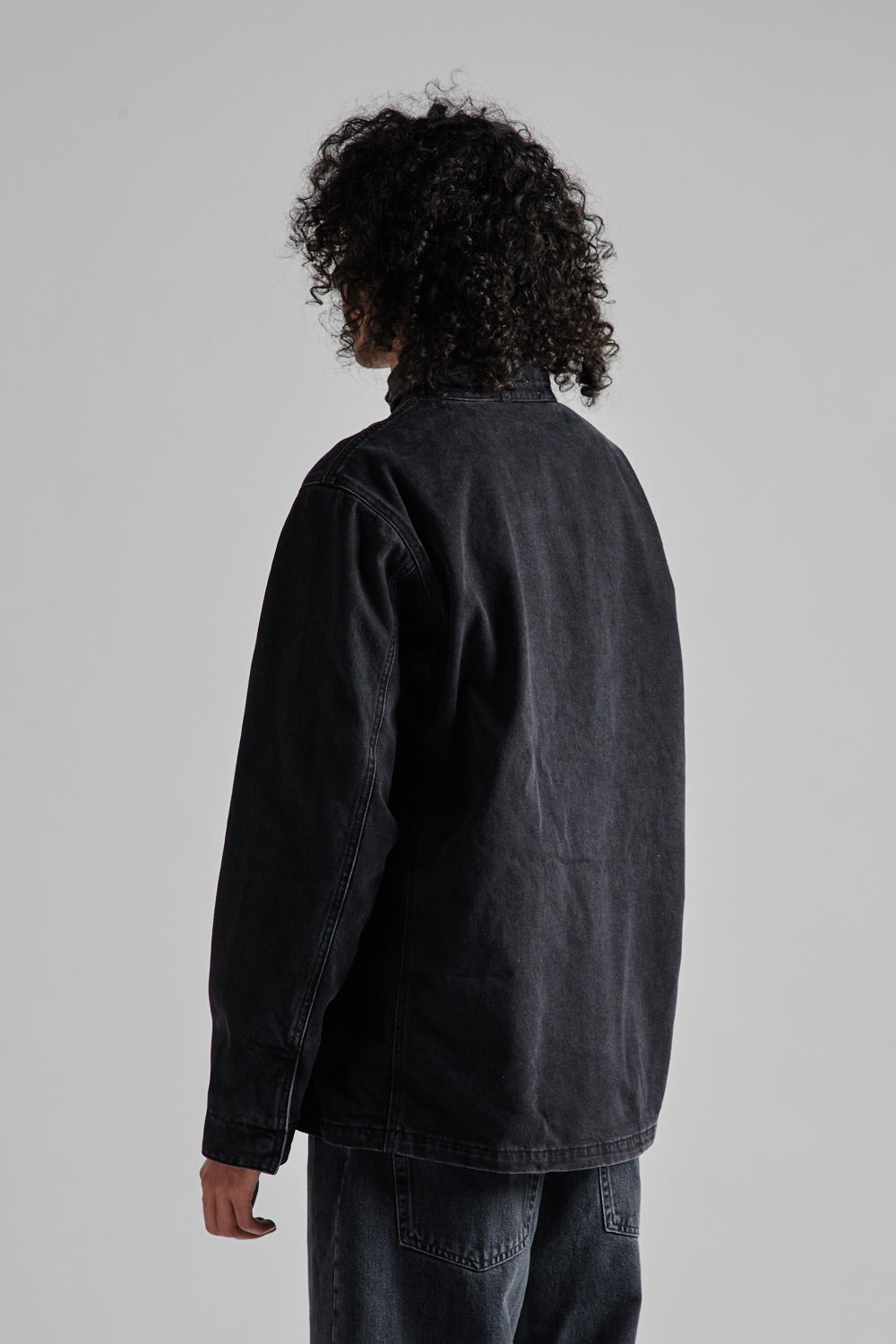 Sunflower Fatigue Jacket in Black Washed