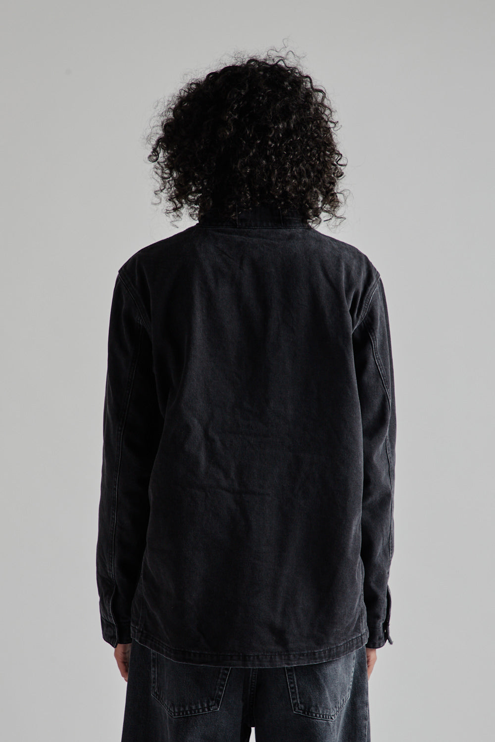 Sunflower Fatigue Jacket in Black Washed