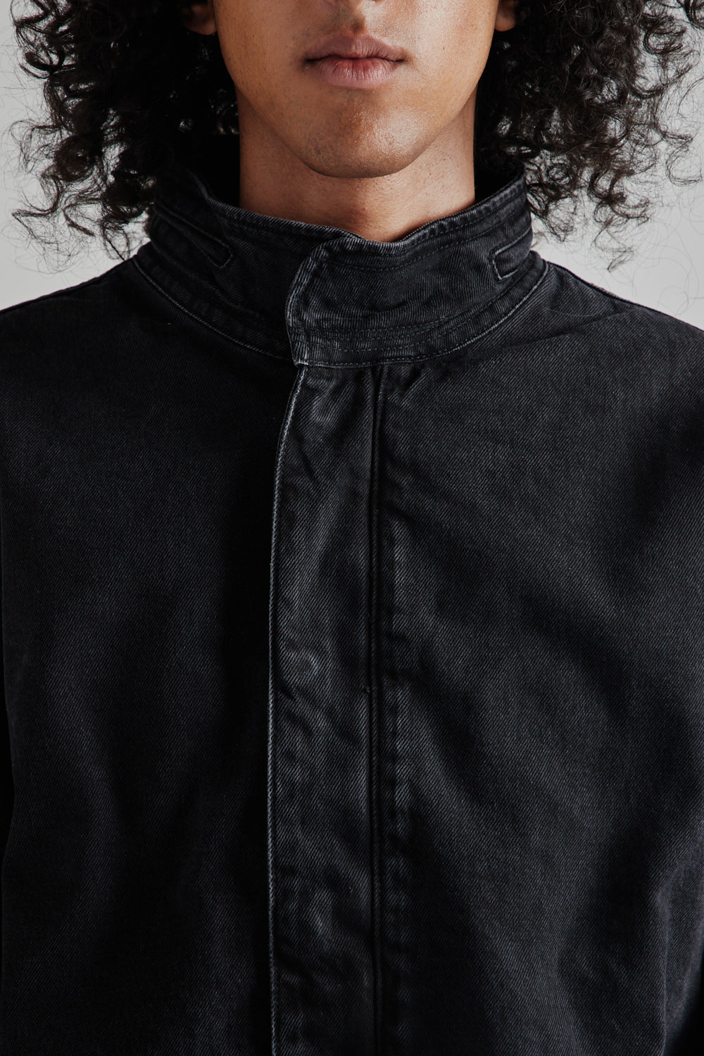 Sunflower Fatigue Jacket in Black Washed