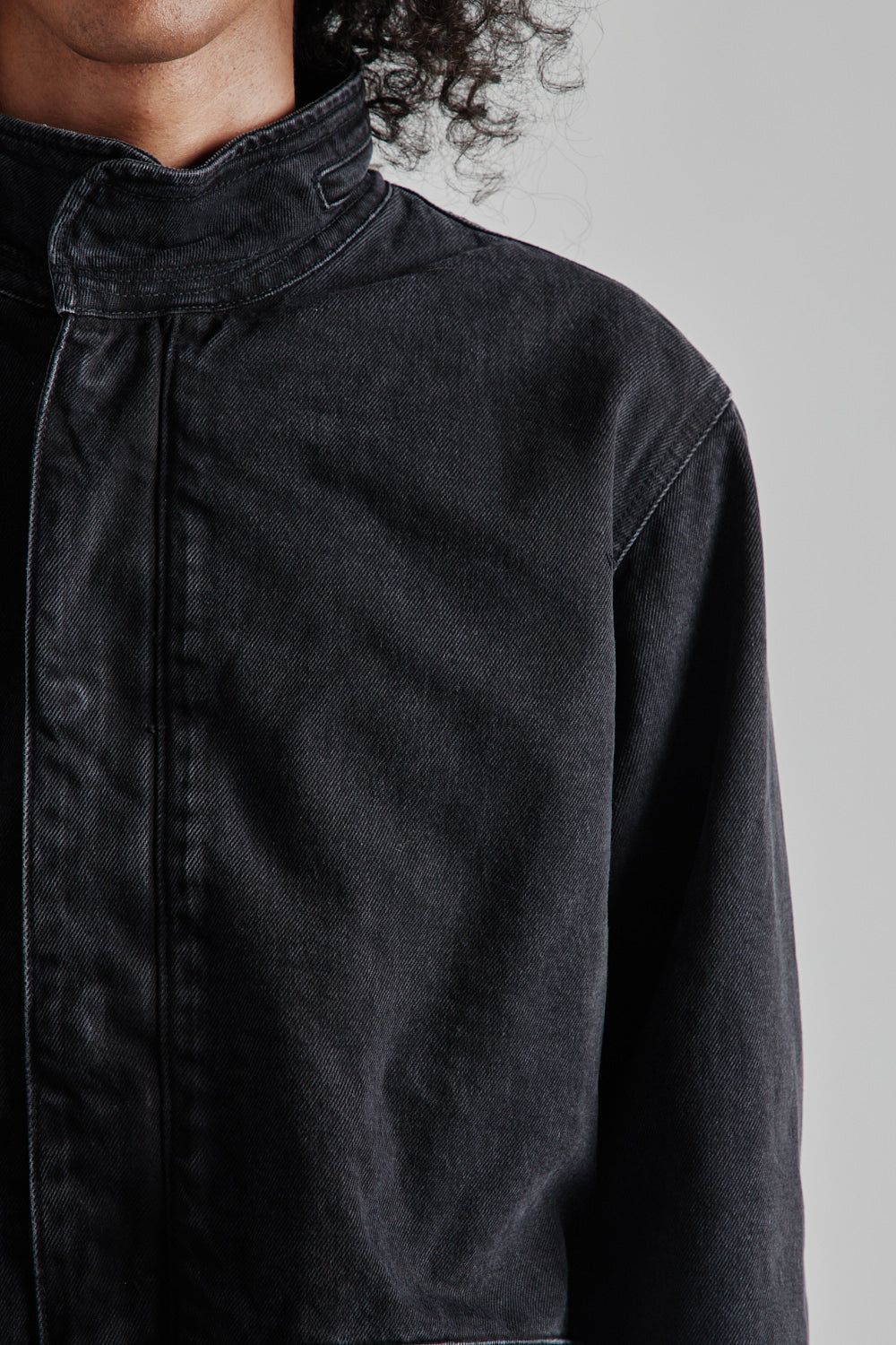 Sunflower Fatigue Jacket in Black Washed