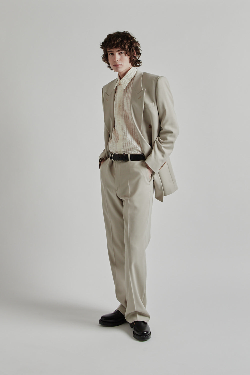 【未使用級】 SUNFLOWER SB BLAZER テーラードジャケット Sunflower Single Breasted Wool Blazer Black - CareOfCarl.dk