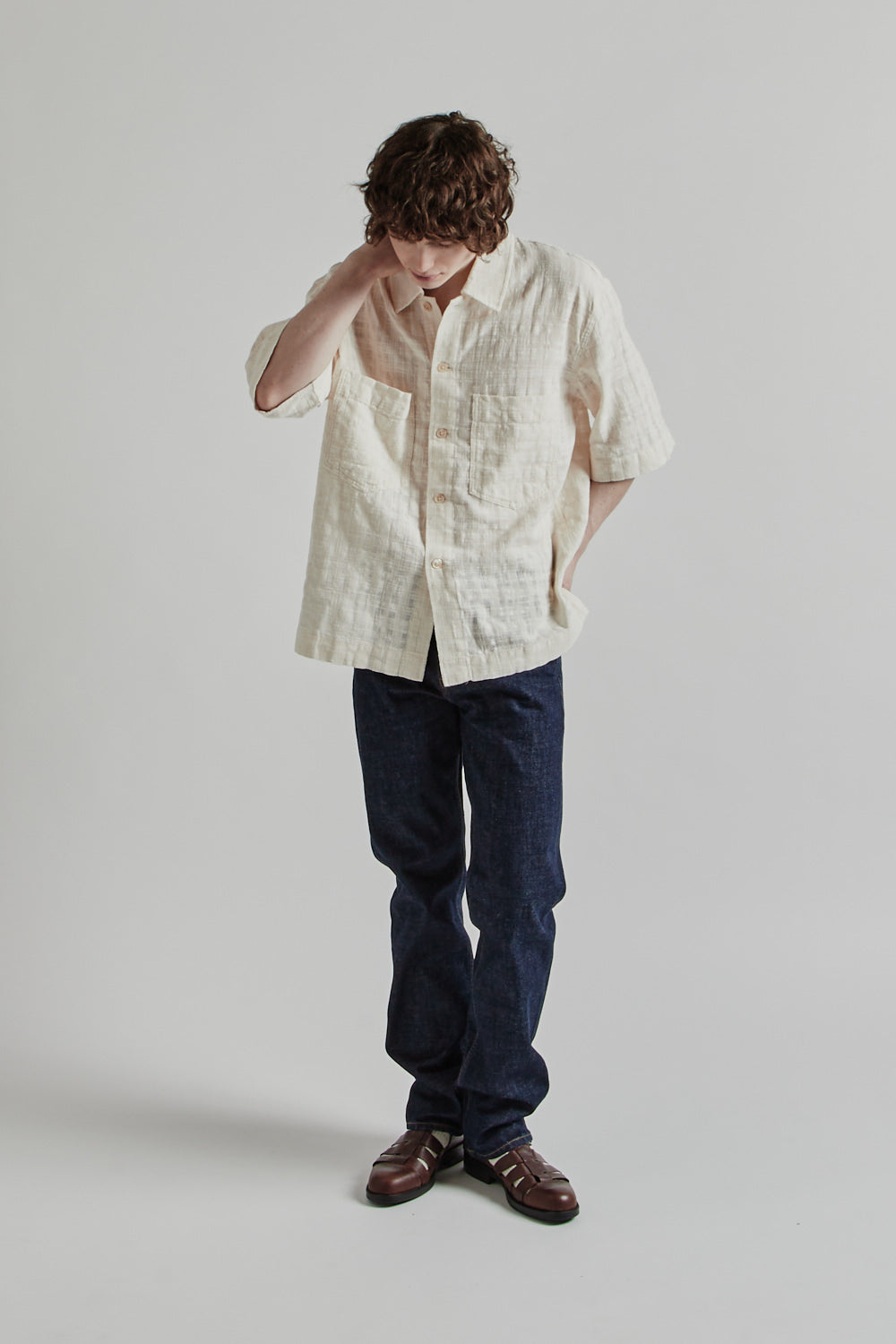 Sunflower Adam Shirt - Off White | Wallace Mercantile Shop
