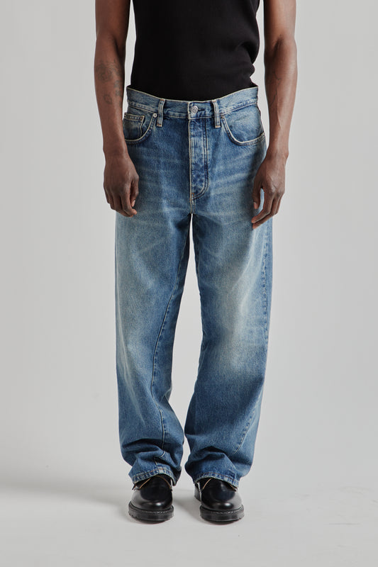 Wide Twist Denim - Dark Blue Vintage