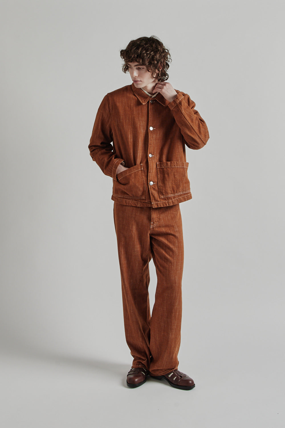 Worker Jacket - Light Brown - Wallace Mercantile Shop
