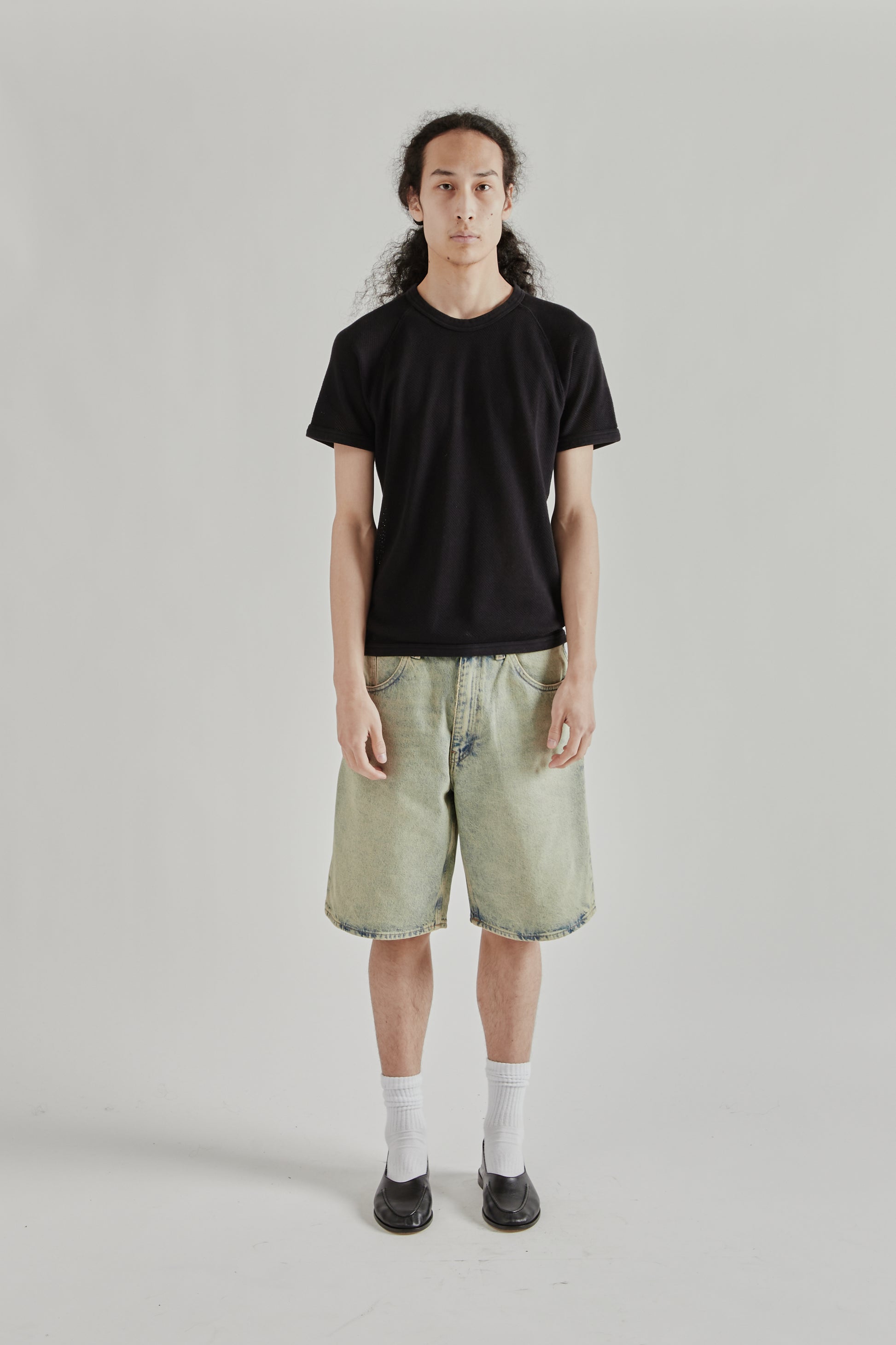 Sunflower SS26 Mesh Raglan Tee Black1587