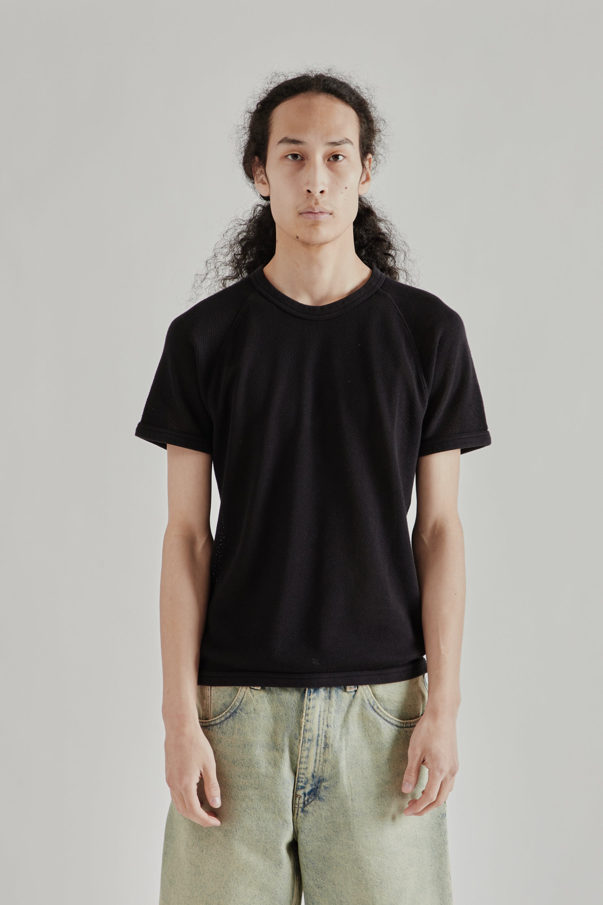 Sunflower SS26 Mesh Raglan Tee Black1589