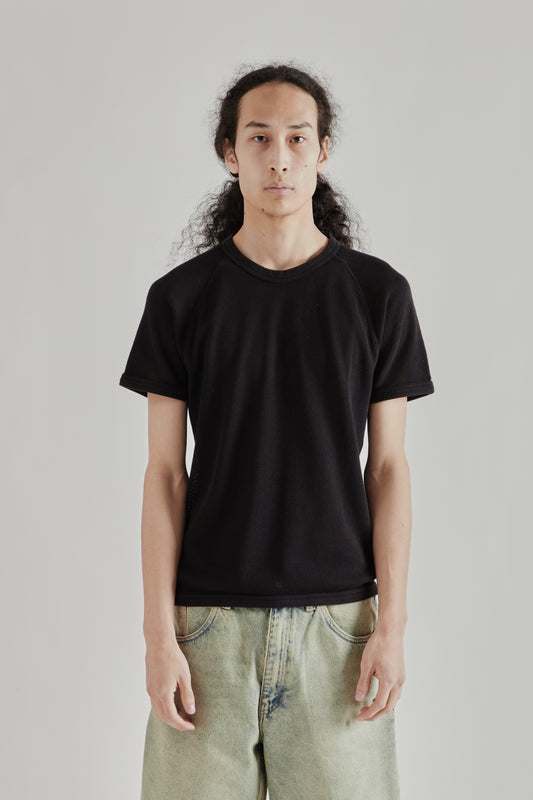 Sunflower SS26 Mesh Raglan Tee Black1589