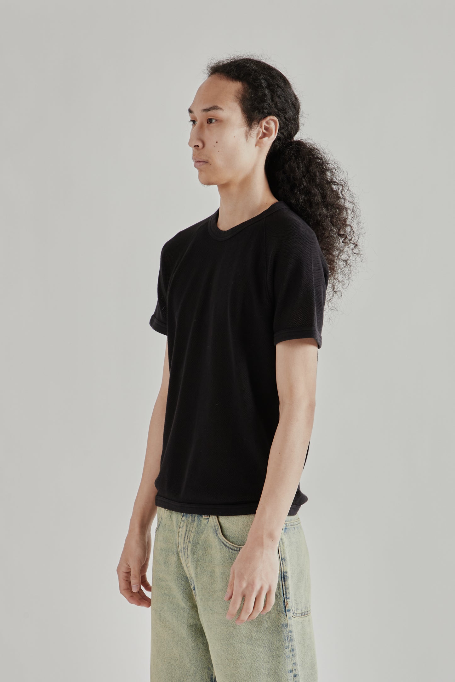 Sunflower SS26 Mesh Raglan Tee Black1590