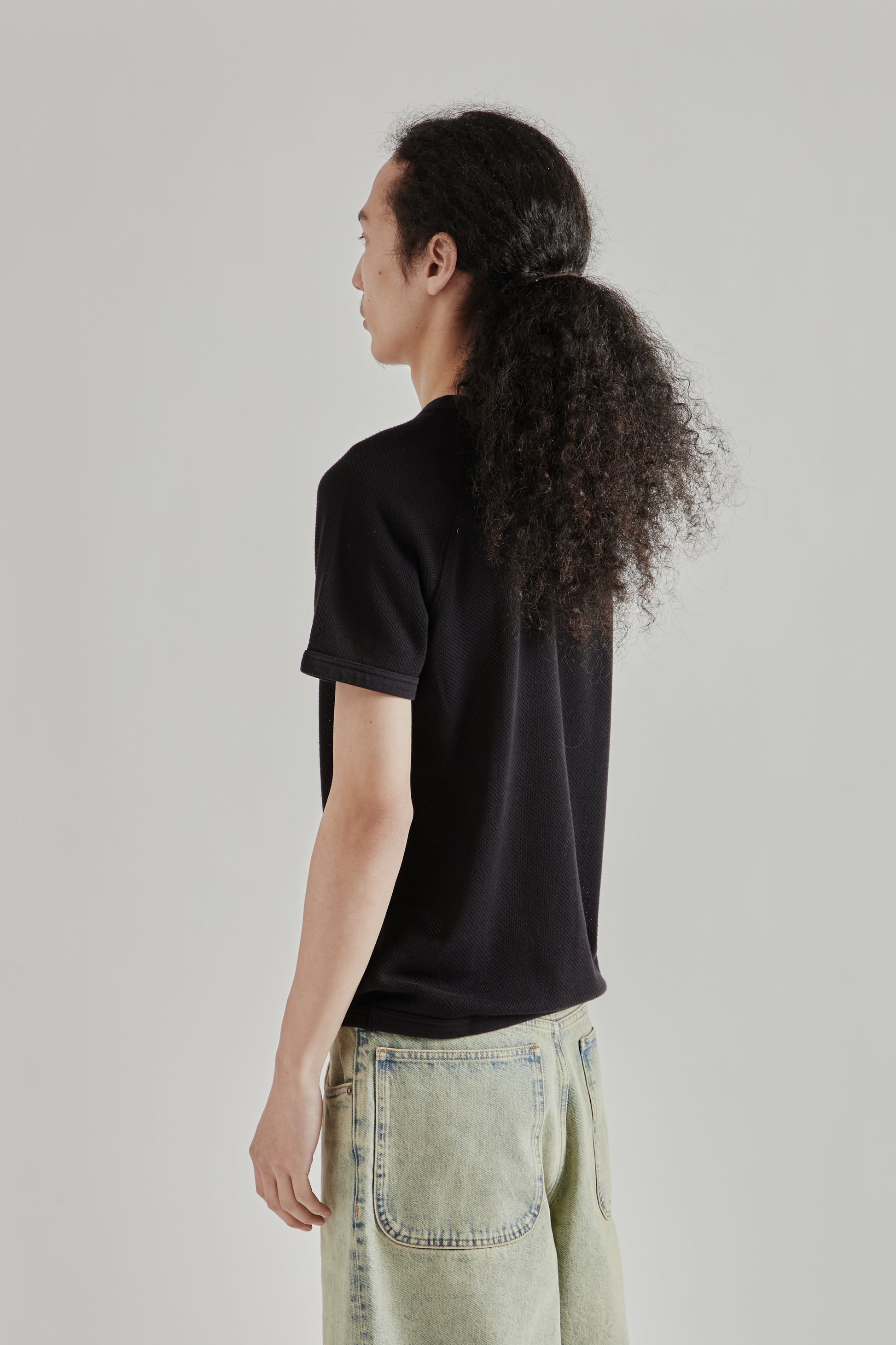 Sunflower SS26 Mesh Raglan Tee Black1594