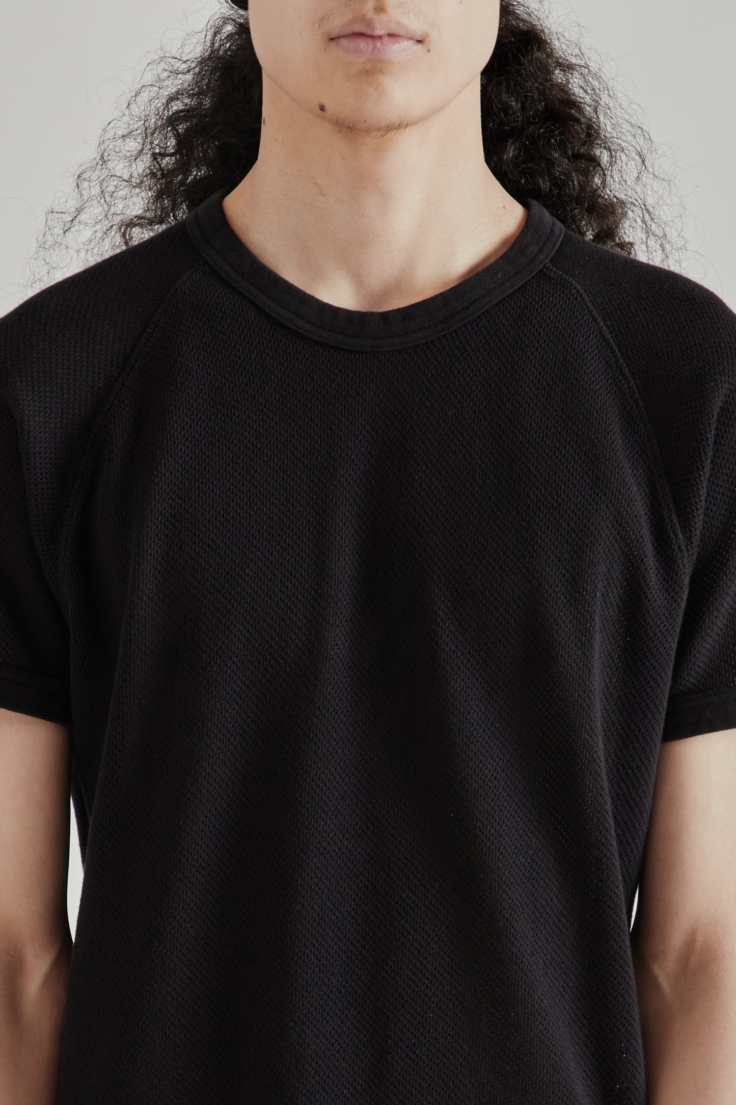 Sunflower SS26 Mesh Raglan Tee Black1598