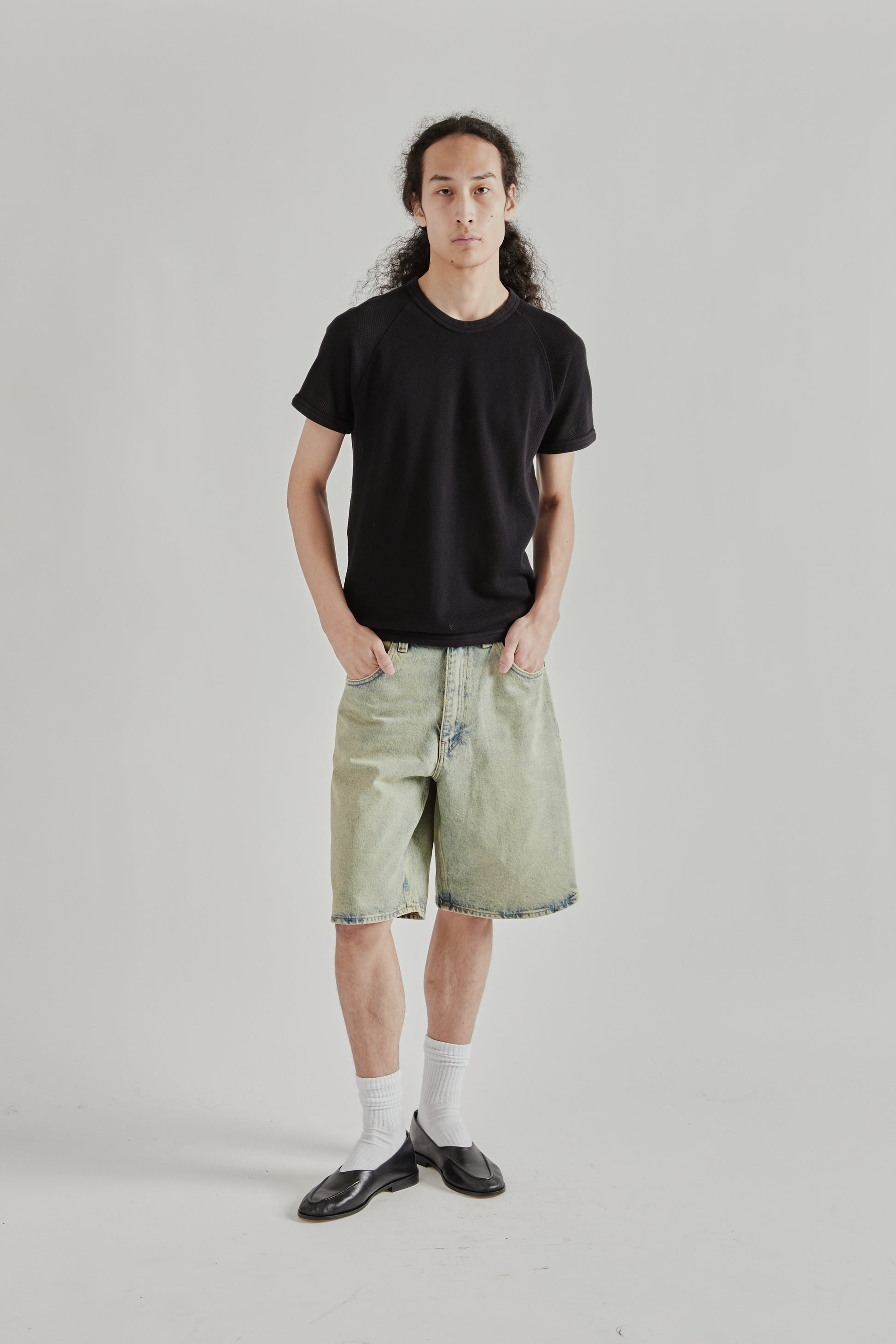 Sunflower SS26 Mesh Raglan Tee Black1601