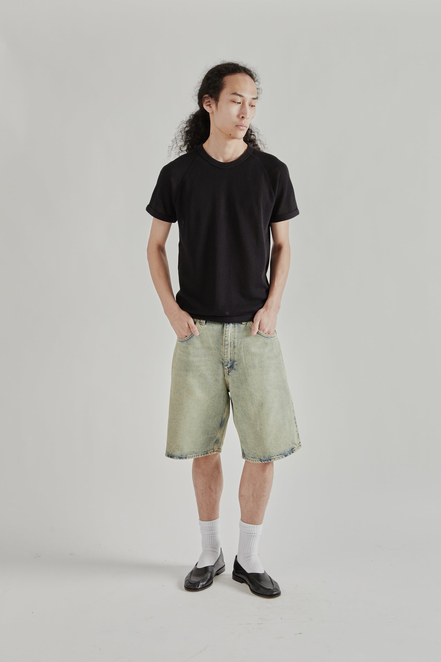 Sunflower SS26 Mesh Raglan Tee Black1603